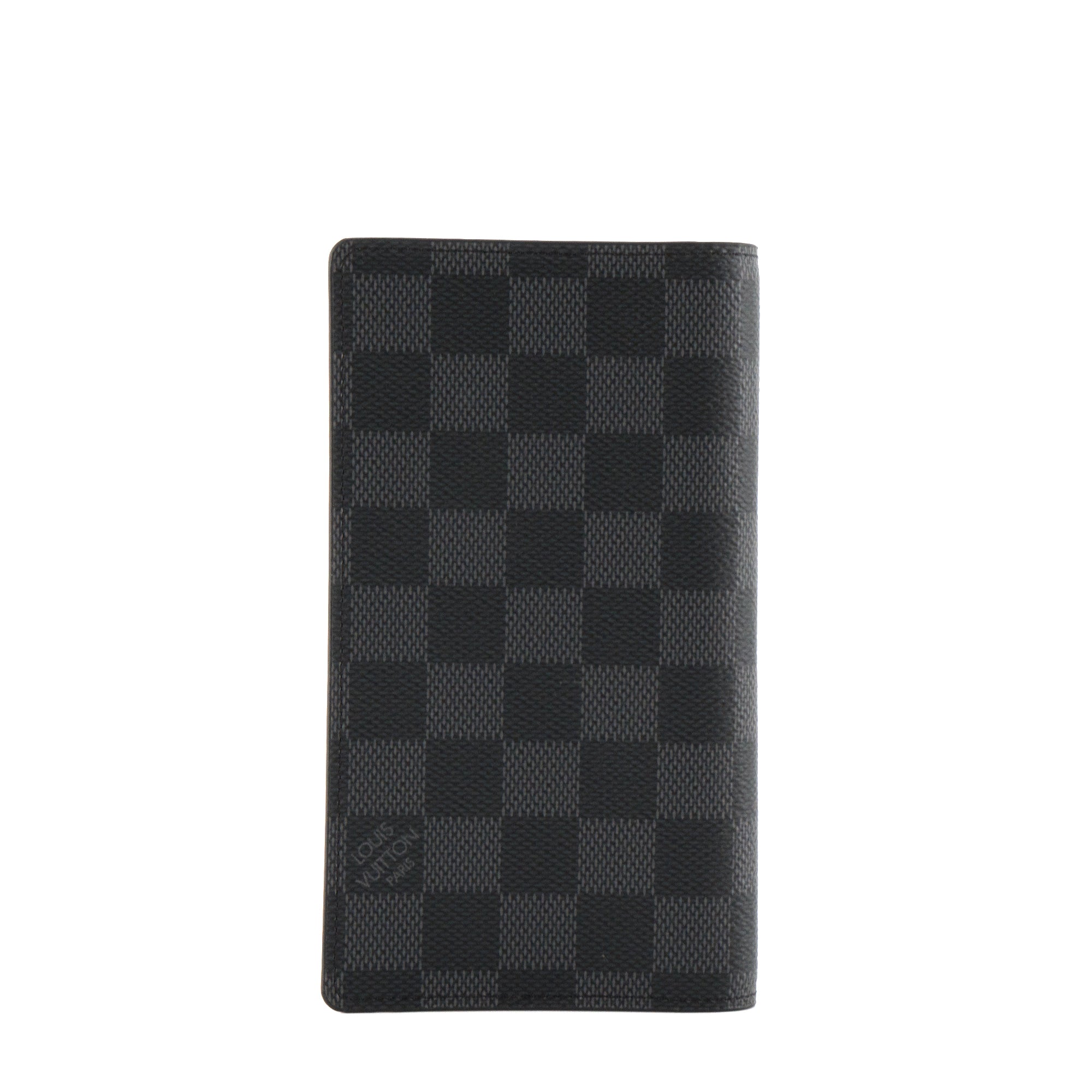 LOUIS VUITTON - Couverture Agenda de poche Louis Vuitton en toile damier graphite