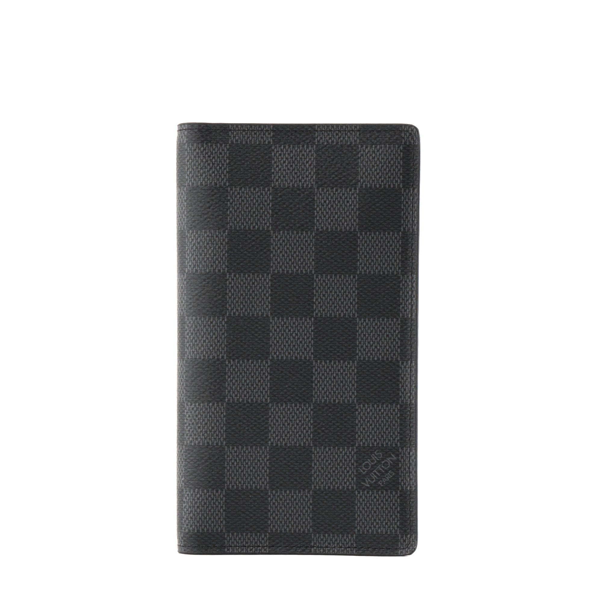 LOUIS VUITTON - Couverture Agenda de poche Louis Vuitton en toile damier graphite