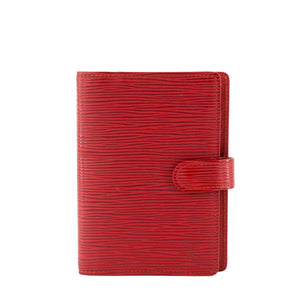 LOUIS VUITTON - Couverture Agenda Louis Vuitton en cuir épi rouge vintage