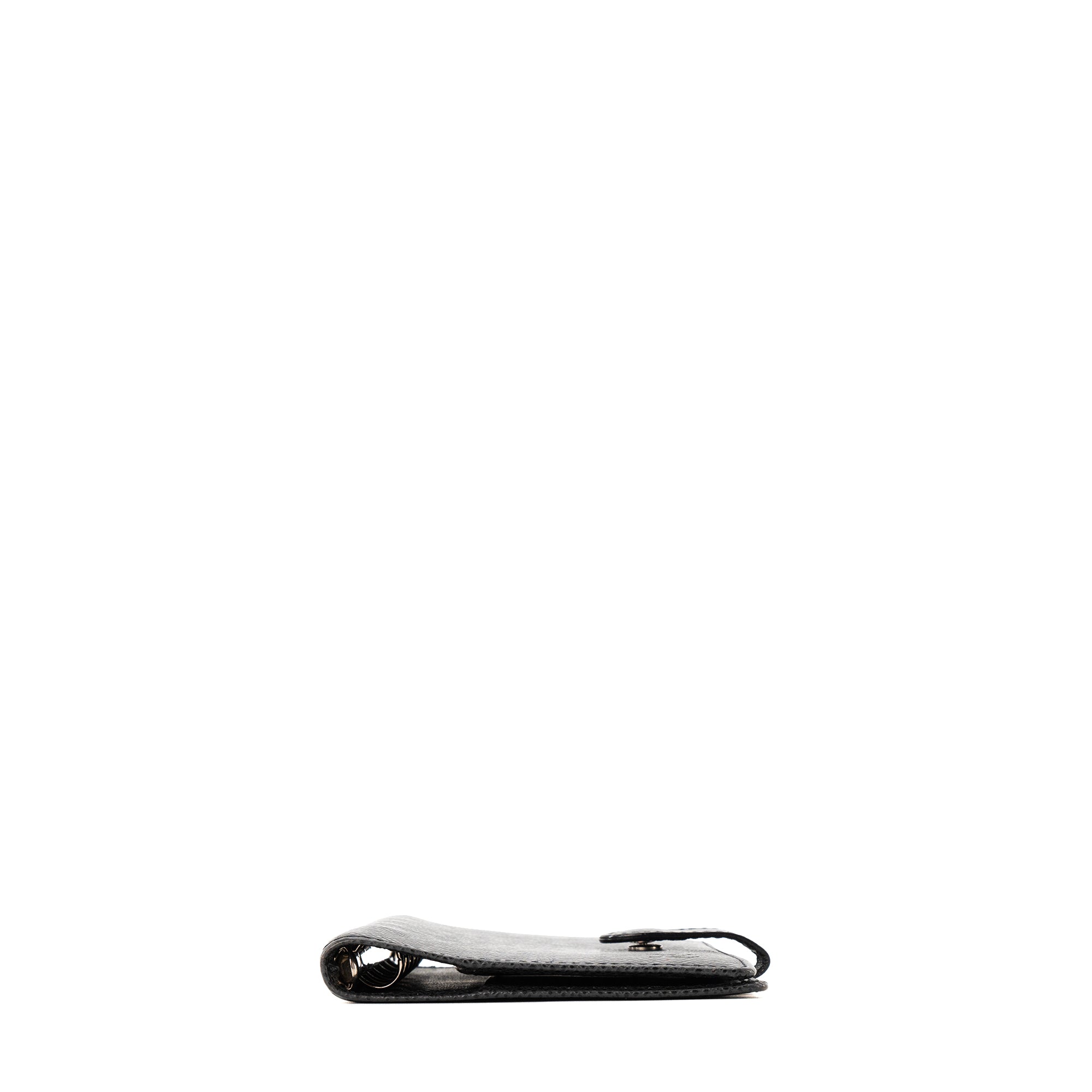 LOUIS VUITTON - Couverture Agenda Louis Vuitton en cuir grainé noir