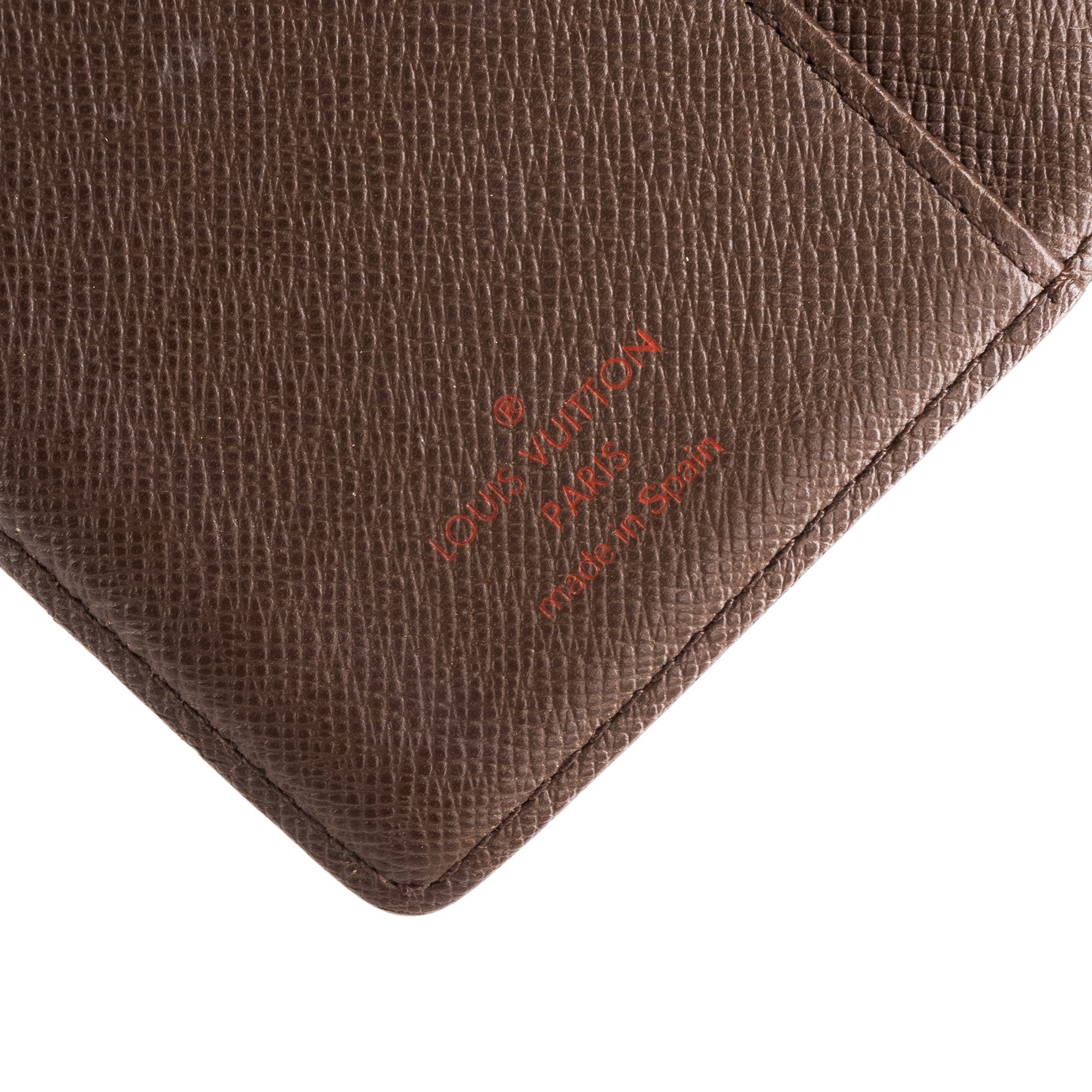 LOUIS VUITTON - Couverture Agenda Louis Vuitton en toile enduite damier ébène vintage