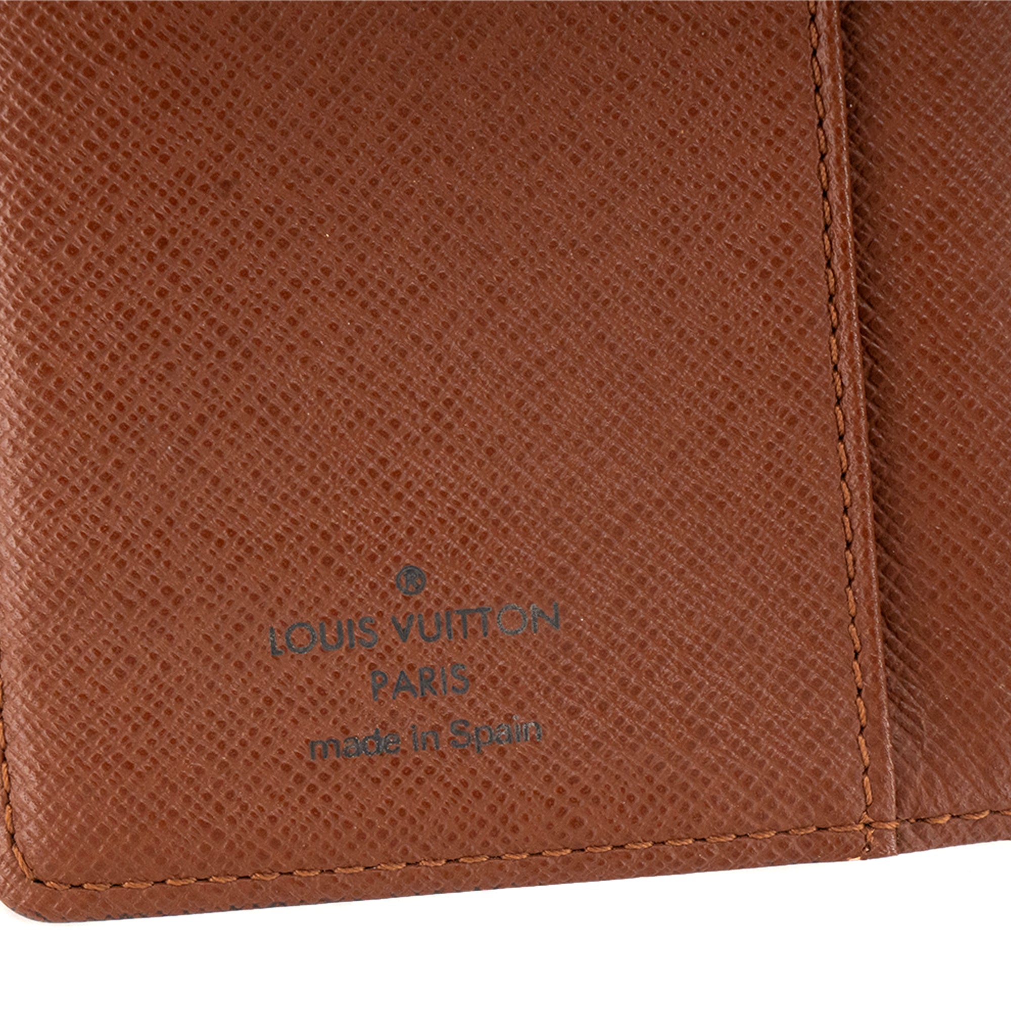 LOUIS VUITTON - Couverture Agenda Louis Vuitton en toile enduite monogrammée vintage