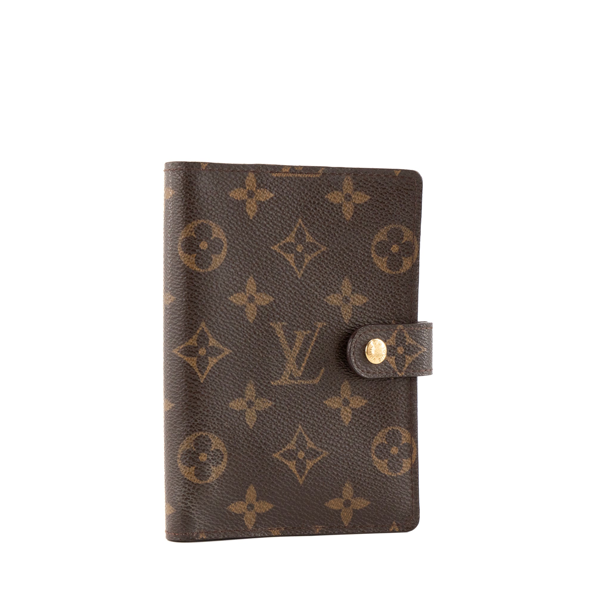 LOUIS VUITTON - Couverture Agenda Louis Vuitton en toile enduite monogrammée vintage