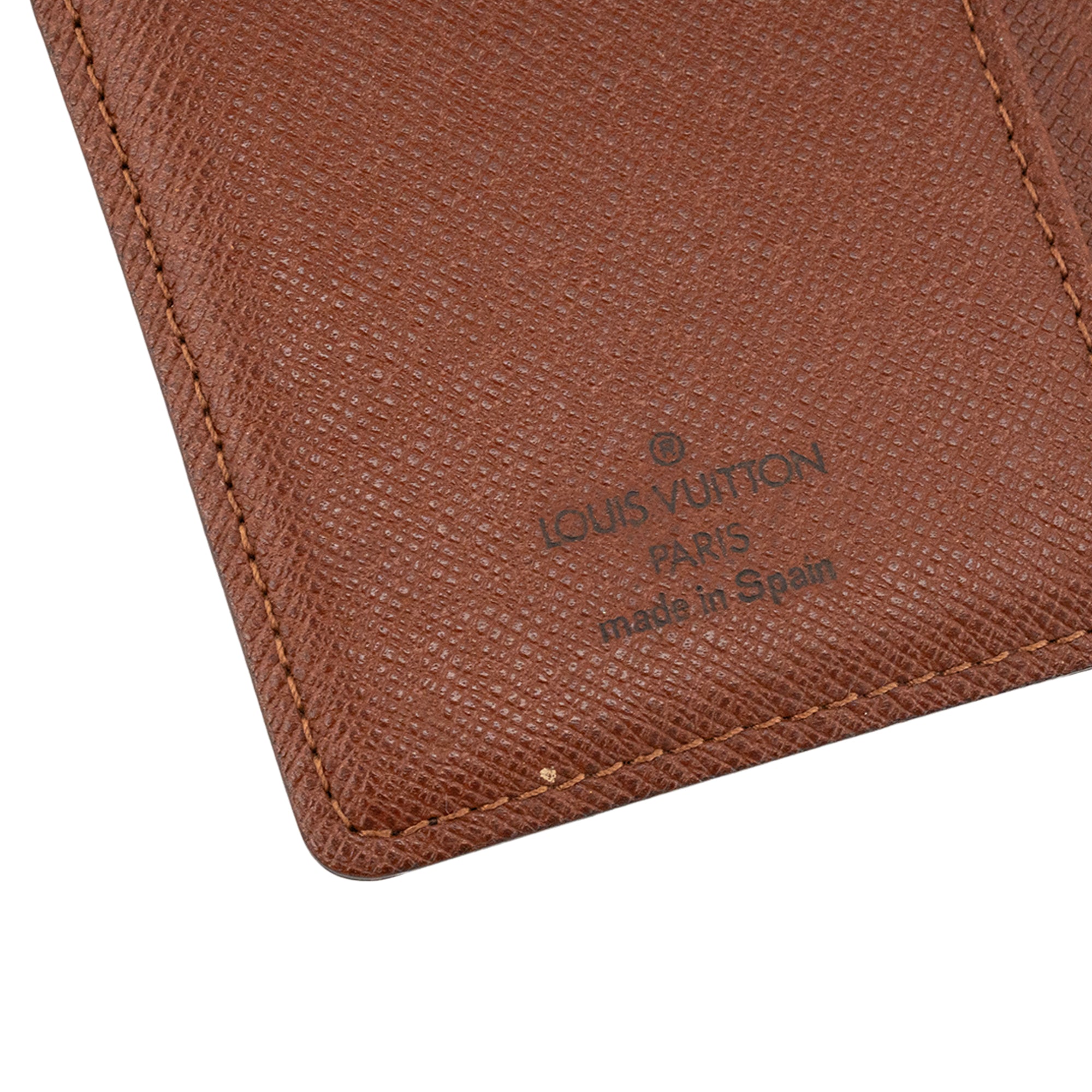 LOUIS VUITTON - Couverture agenda  Louis Vuitton en toile monogramme vintage