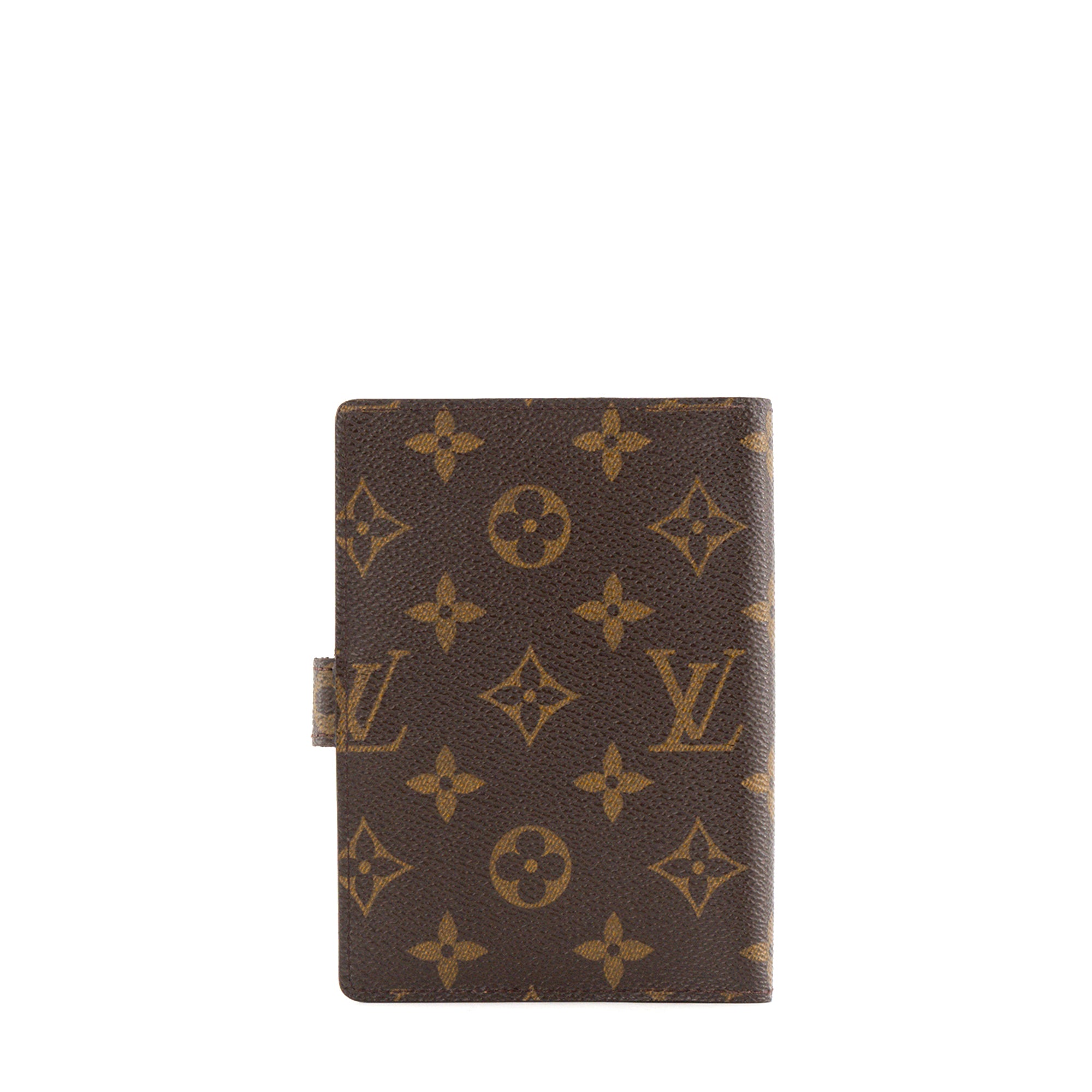 LOUIS VUITTON - Couverture Agenda PM Louis Vuitton en toile enduite monogrammée vintage