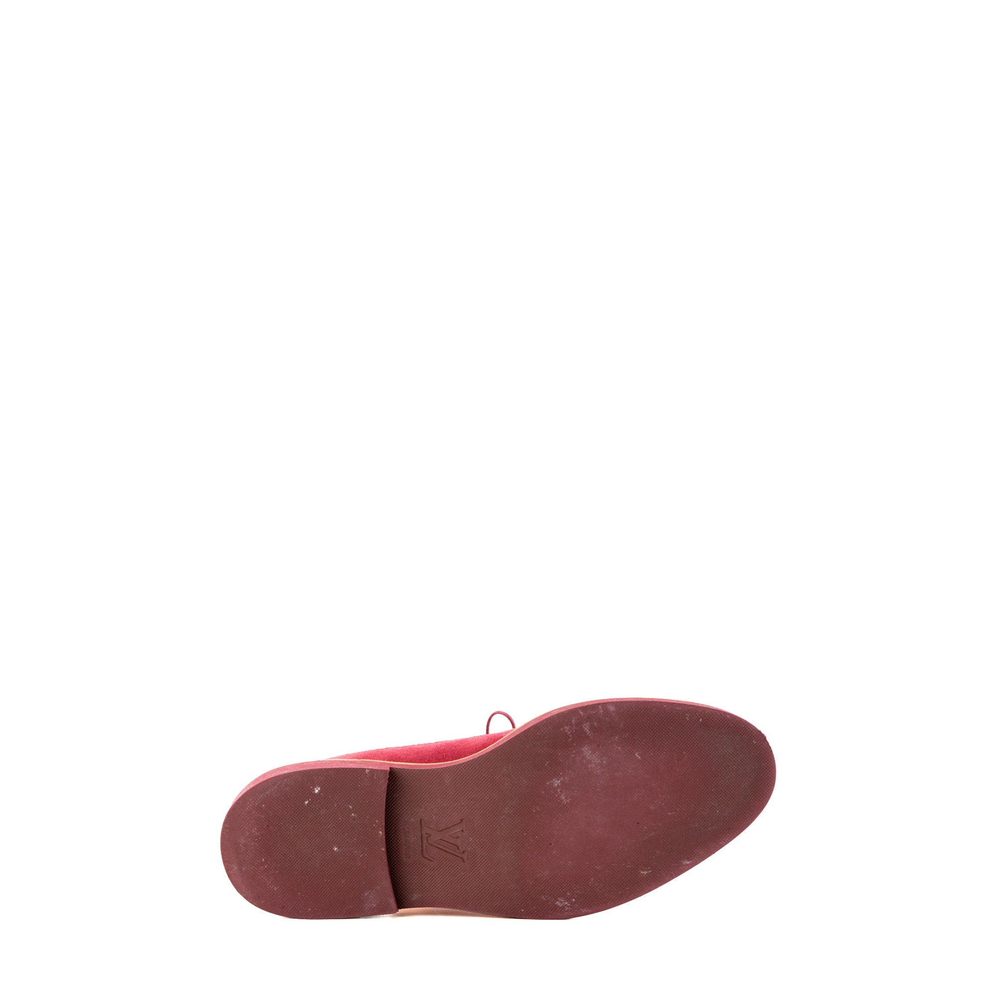 LOUIS VUITTON - Derbies Louis Vuitton en daim rose (T41,5)
