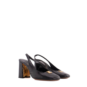 LOUIS VUITTON - Escarpins Swing Louis Vuitton en cuir noir (T37)