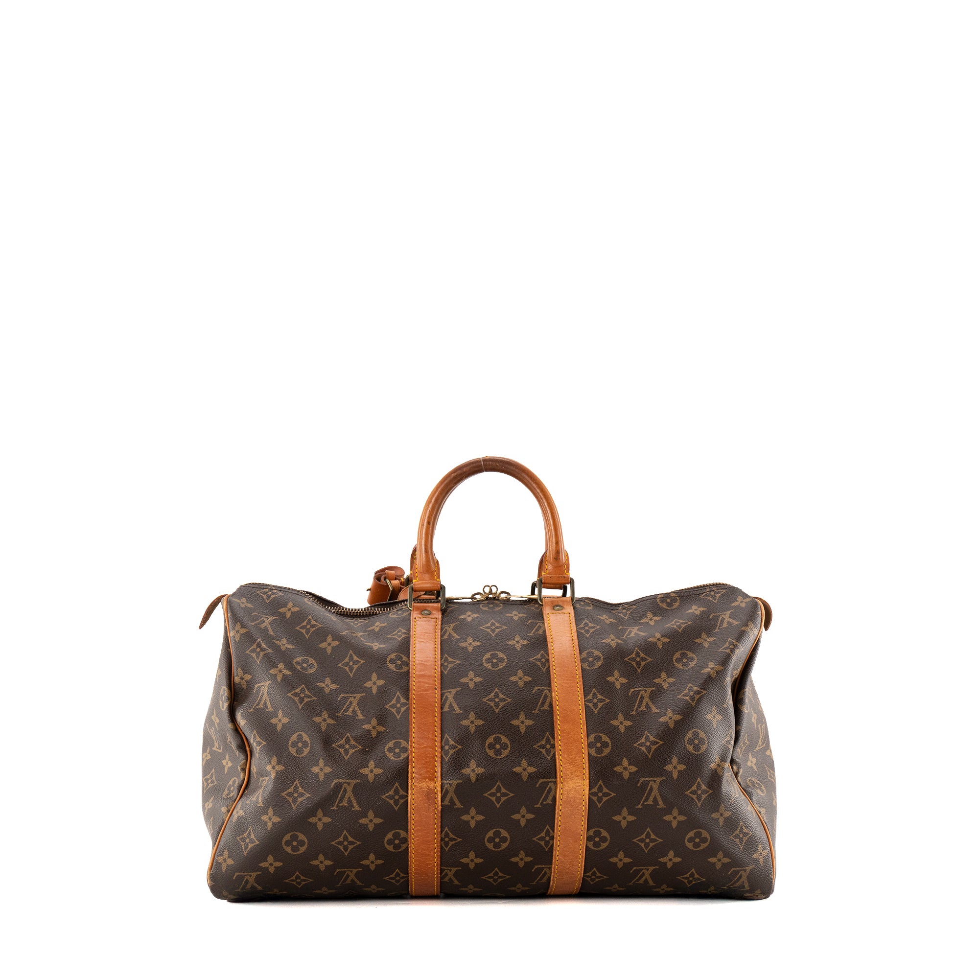 LOUIS VUITTON - Sac de voyage Keepall 45 Louis Vuitton en toile monogrammée vintage