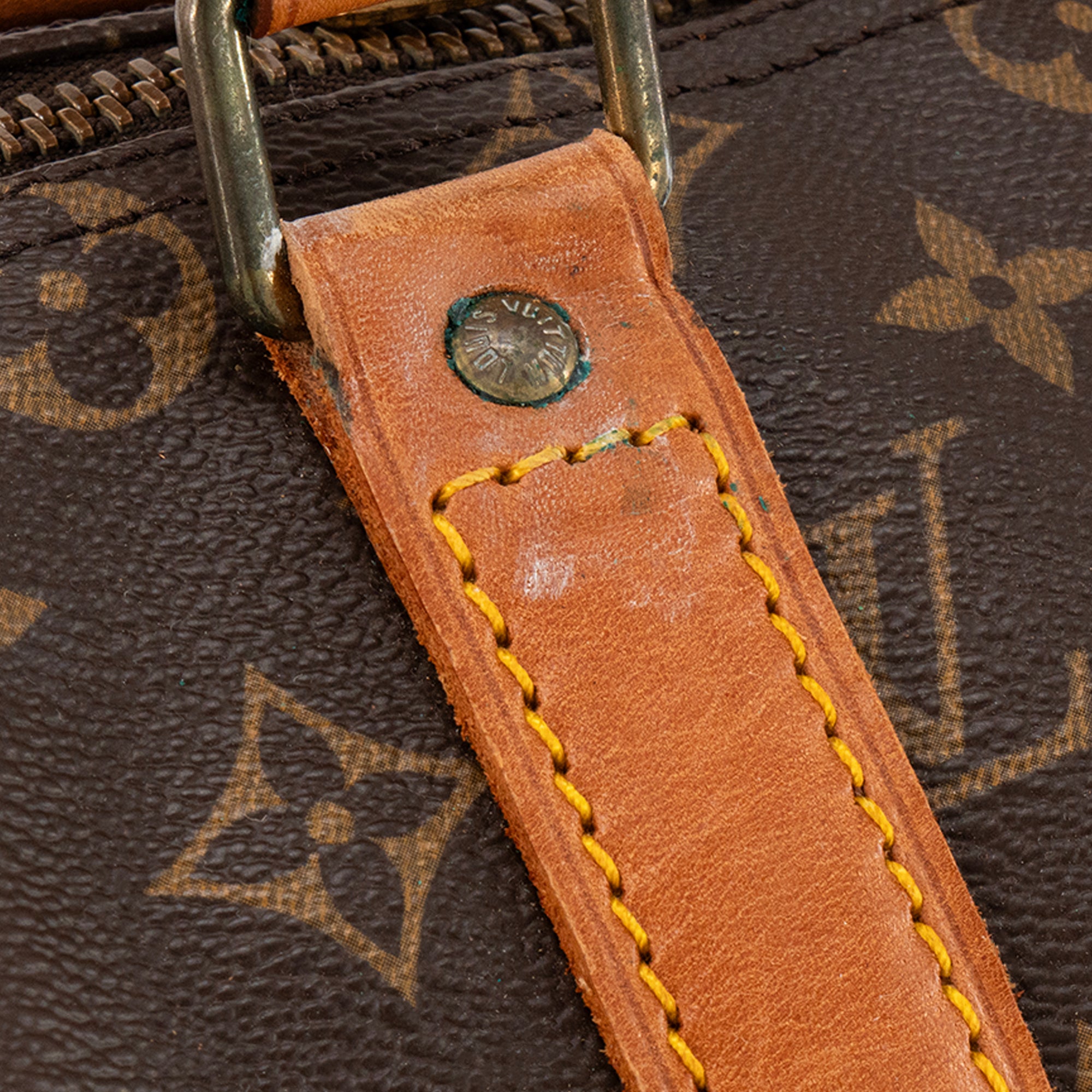 LOUIS VUITTON - Sac de voyage Keepall 45 Louis Vuitton en toile monogrammée vintage