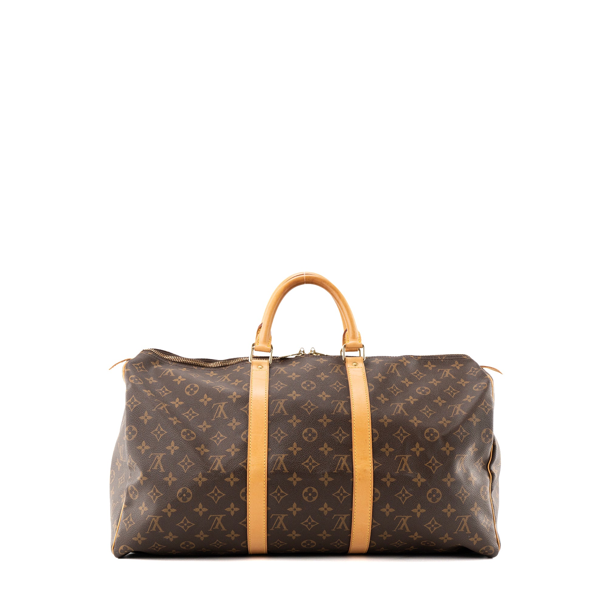 LOUIS VUITTON - Sac de voyage Keepall 50 Louis Vuitton en toile monogrammée vintage