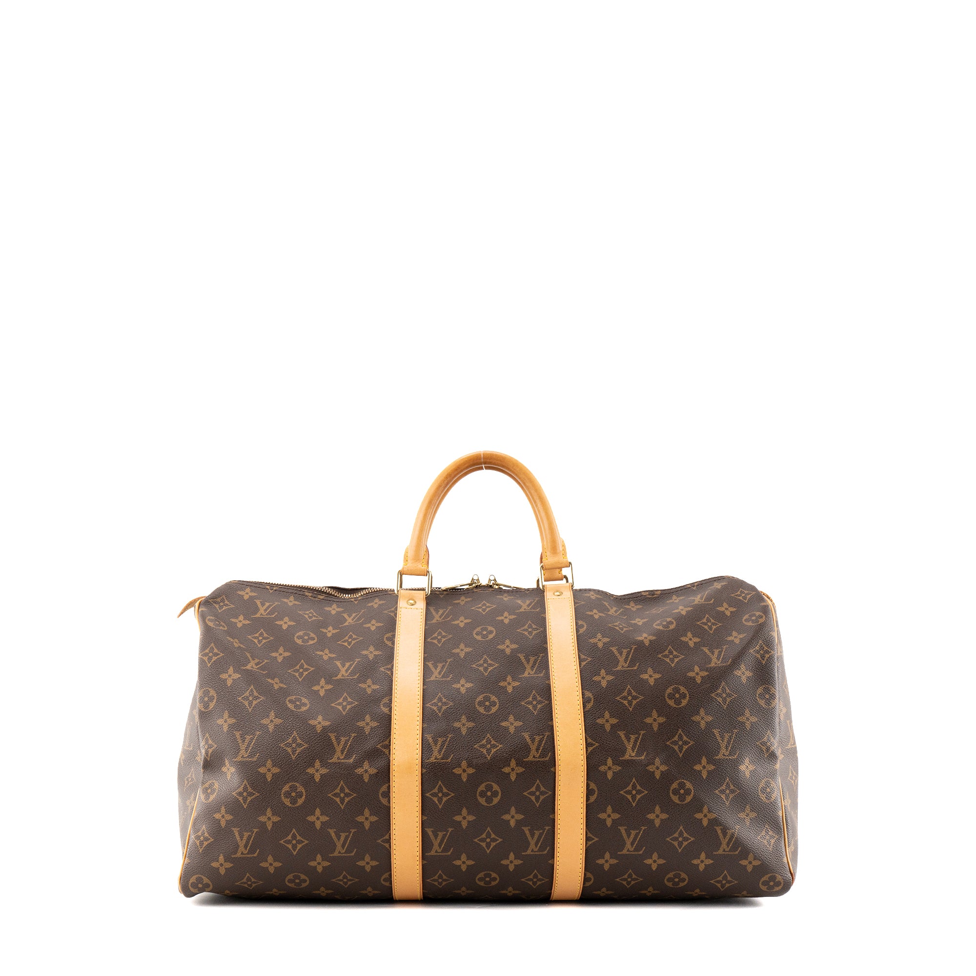 LOUIS VUITTON - Sac de voyage Keepall 50 Louis Vuitton en toile monogrammée vintage