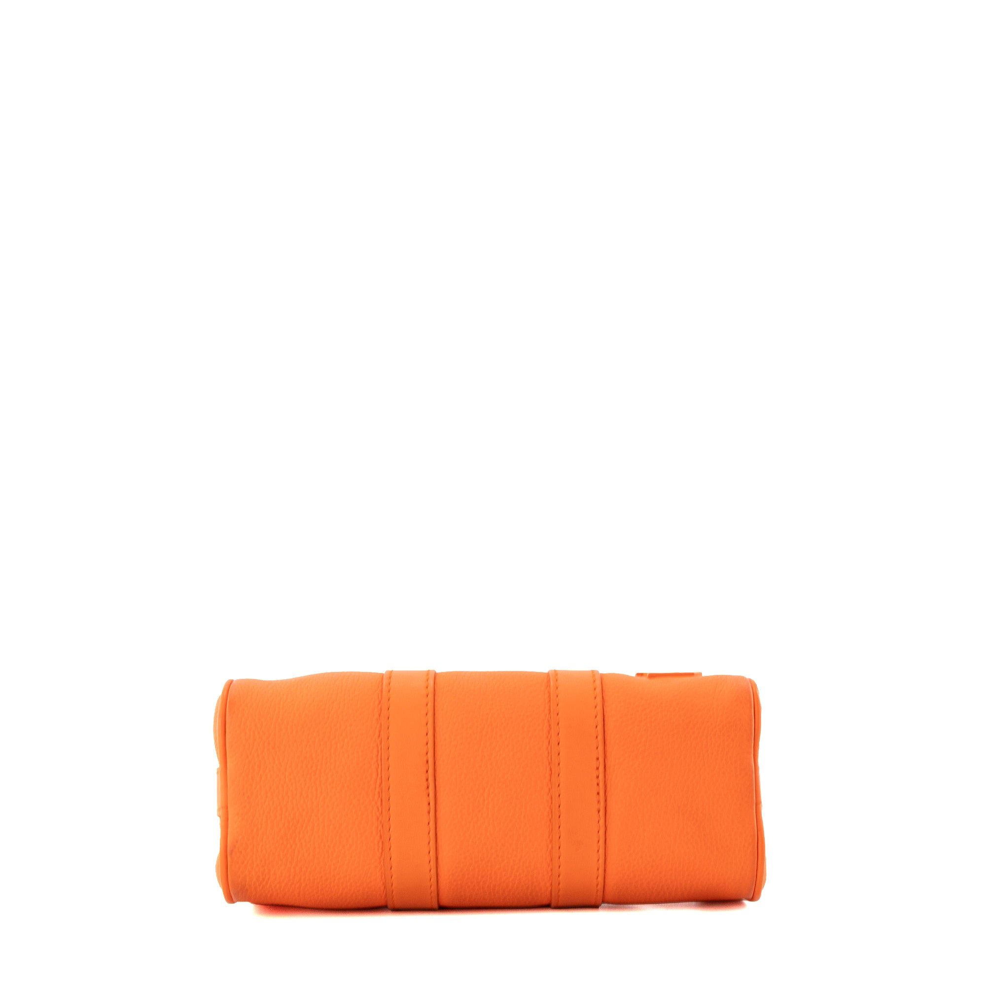 LOUIS VUITTON - Sac à bandoulière Keepall XS Louis Vuitton en cuir grainé orange