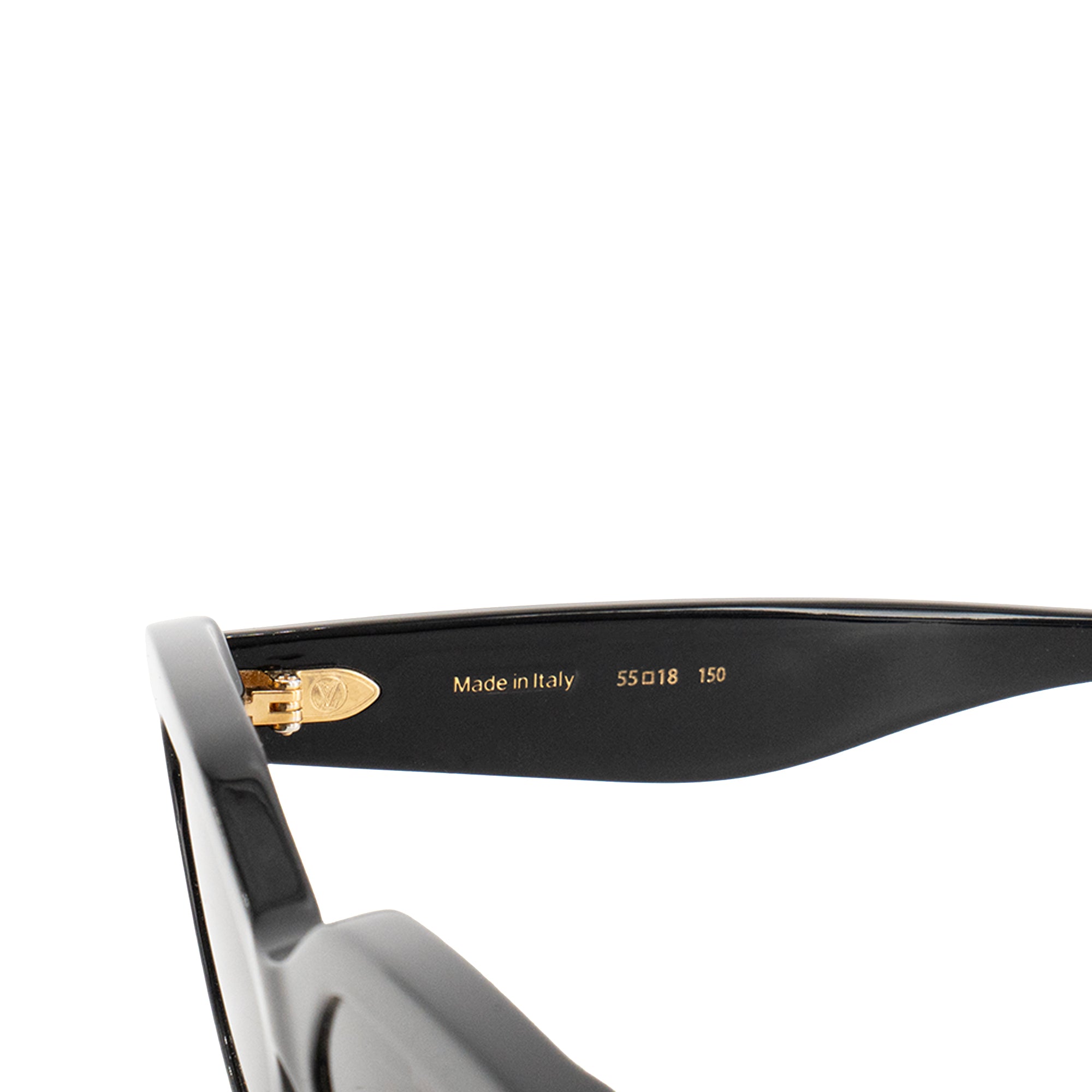 LOUIS VUITTON - Lunettes de soleil Louis Vuitton en acétate noir