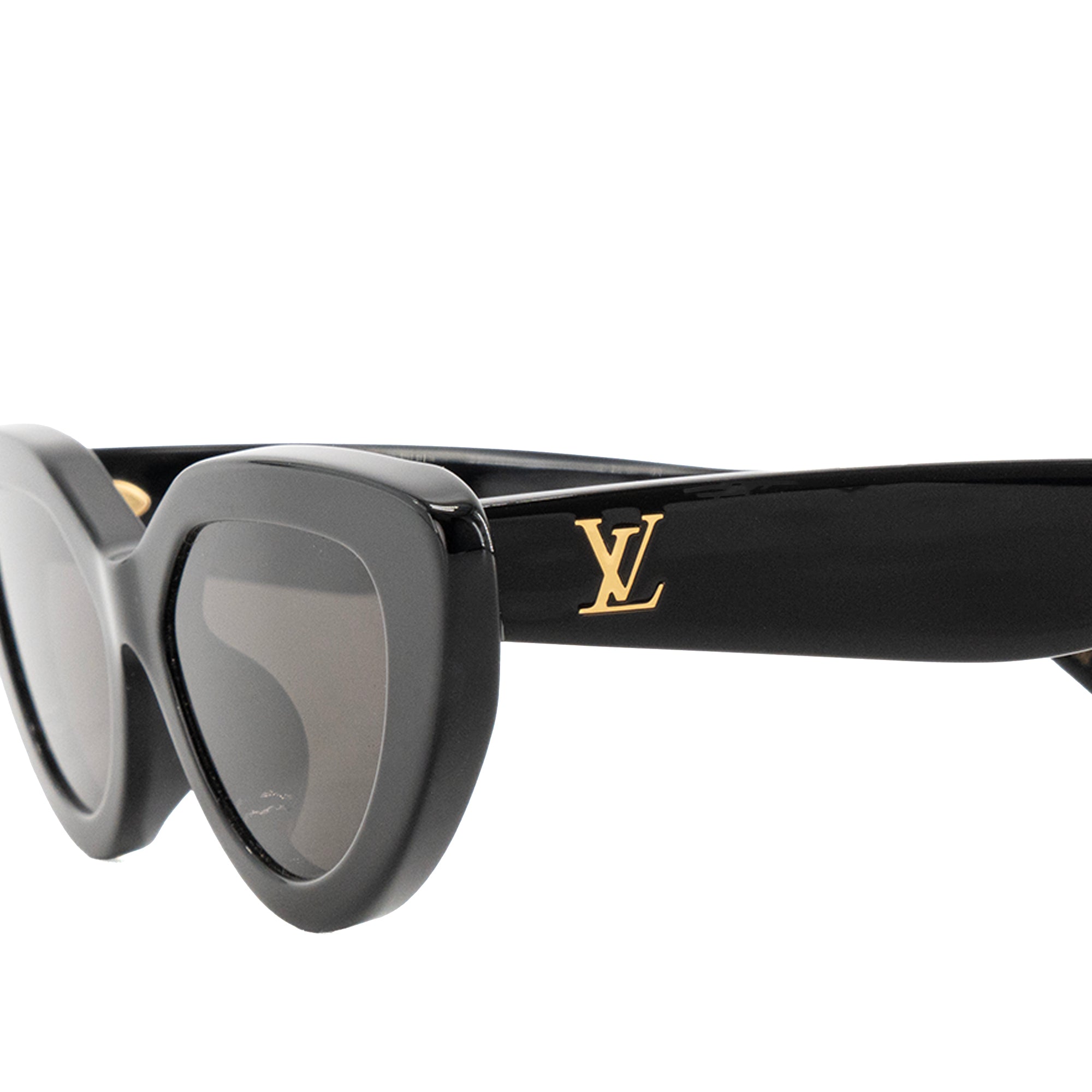 LOUIS VUITTON - Lunettes de soleil Louis Vuitton en acétate noir