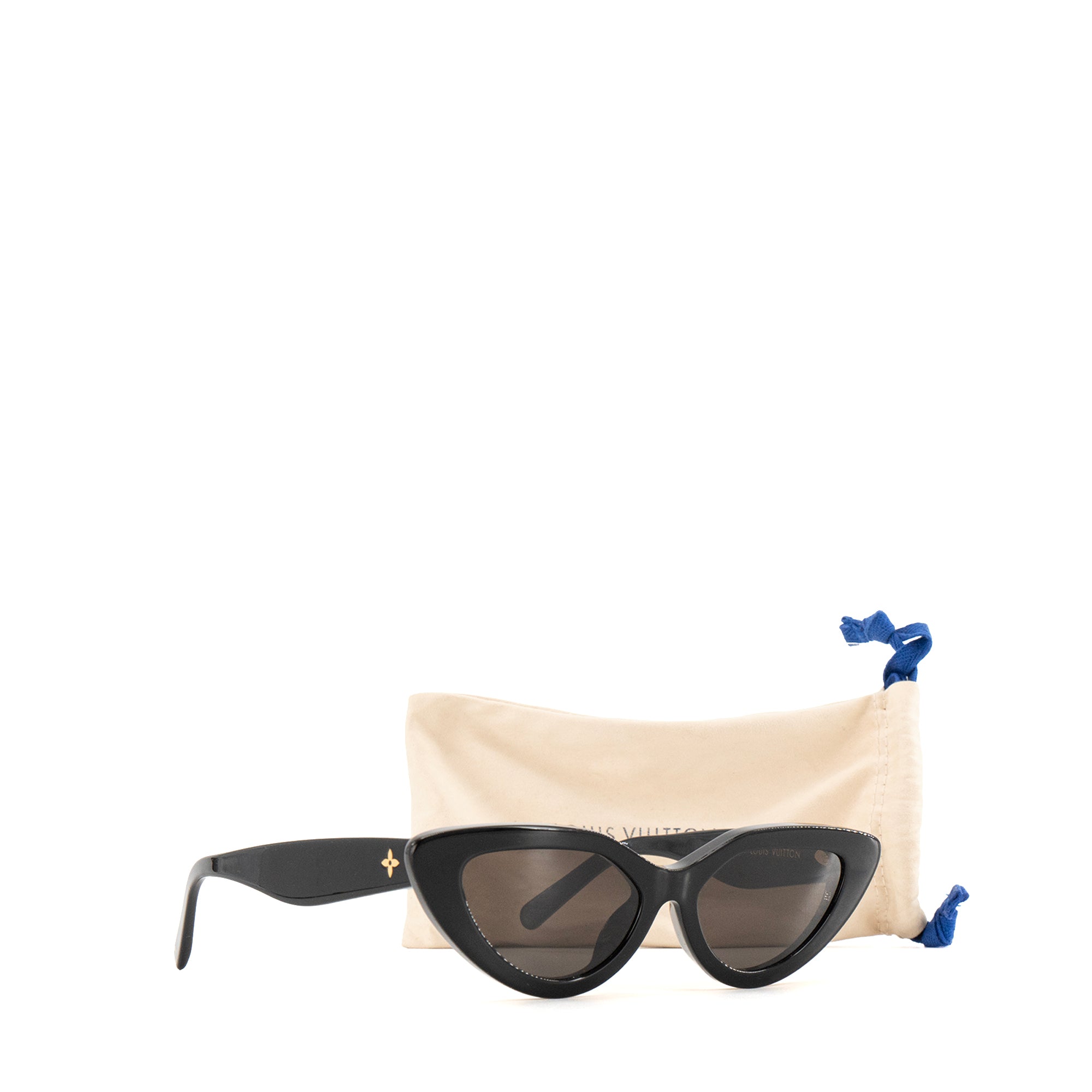 LOUIS VUITTON - Lunettes de soleil Louis Vuitton en acétate noir