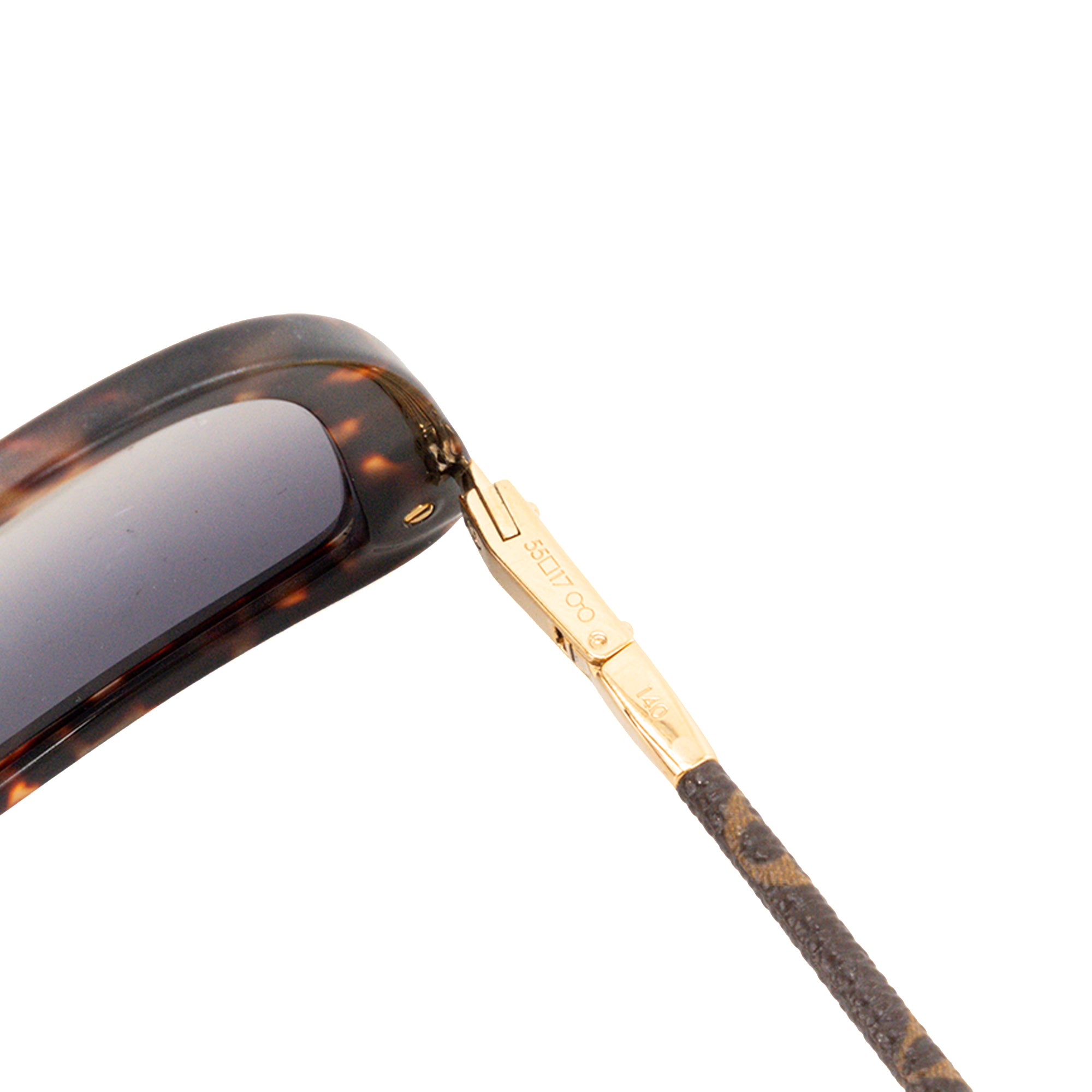 LOUIS VUITTON - Lunettes de soleil Charlotte Louis Vuitton en plastique et toile enduite marron