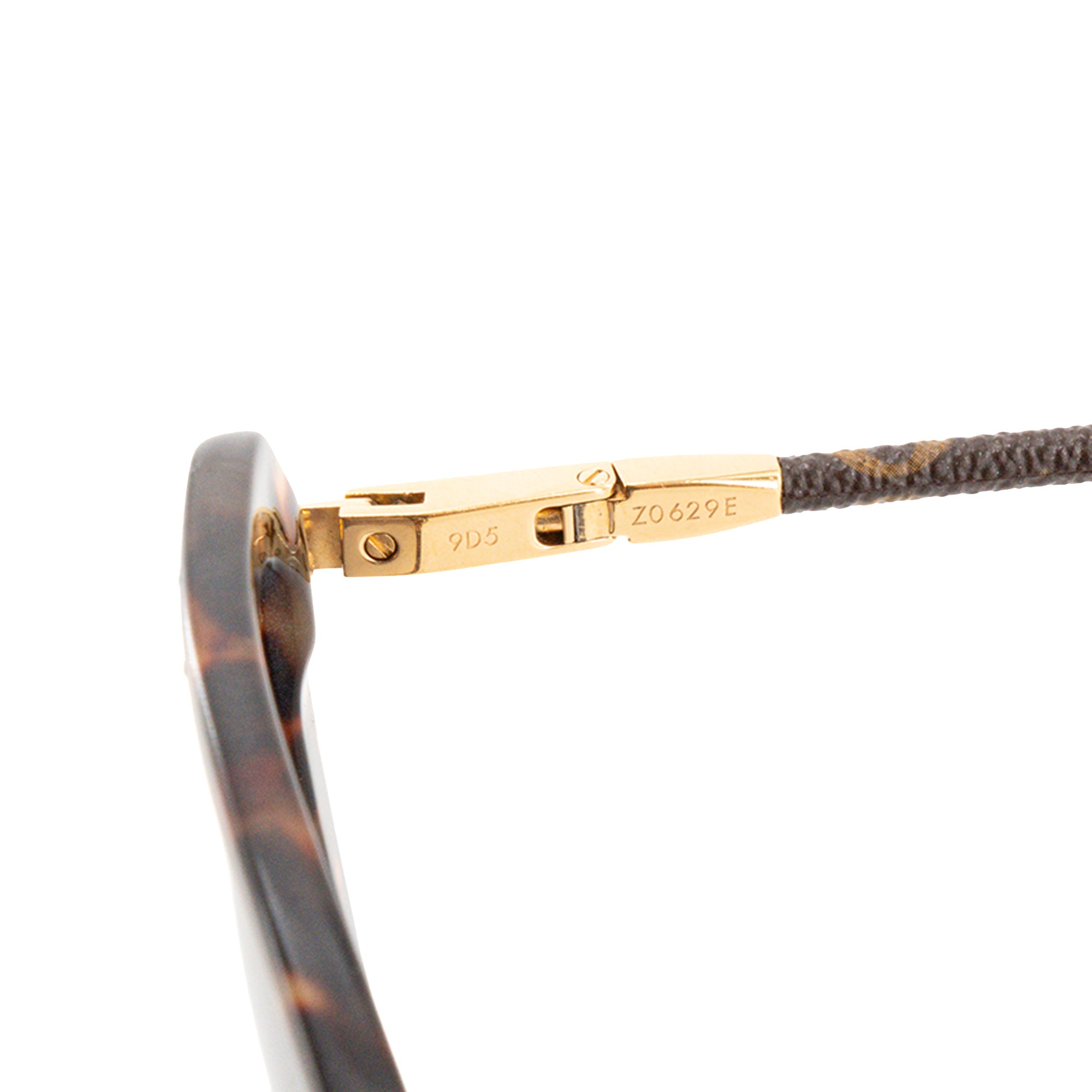 LOUIS VUITTON - Lunettes de soleil Charlotte Louis Vuitton en plastique et toile enduite marron
