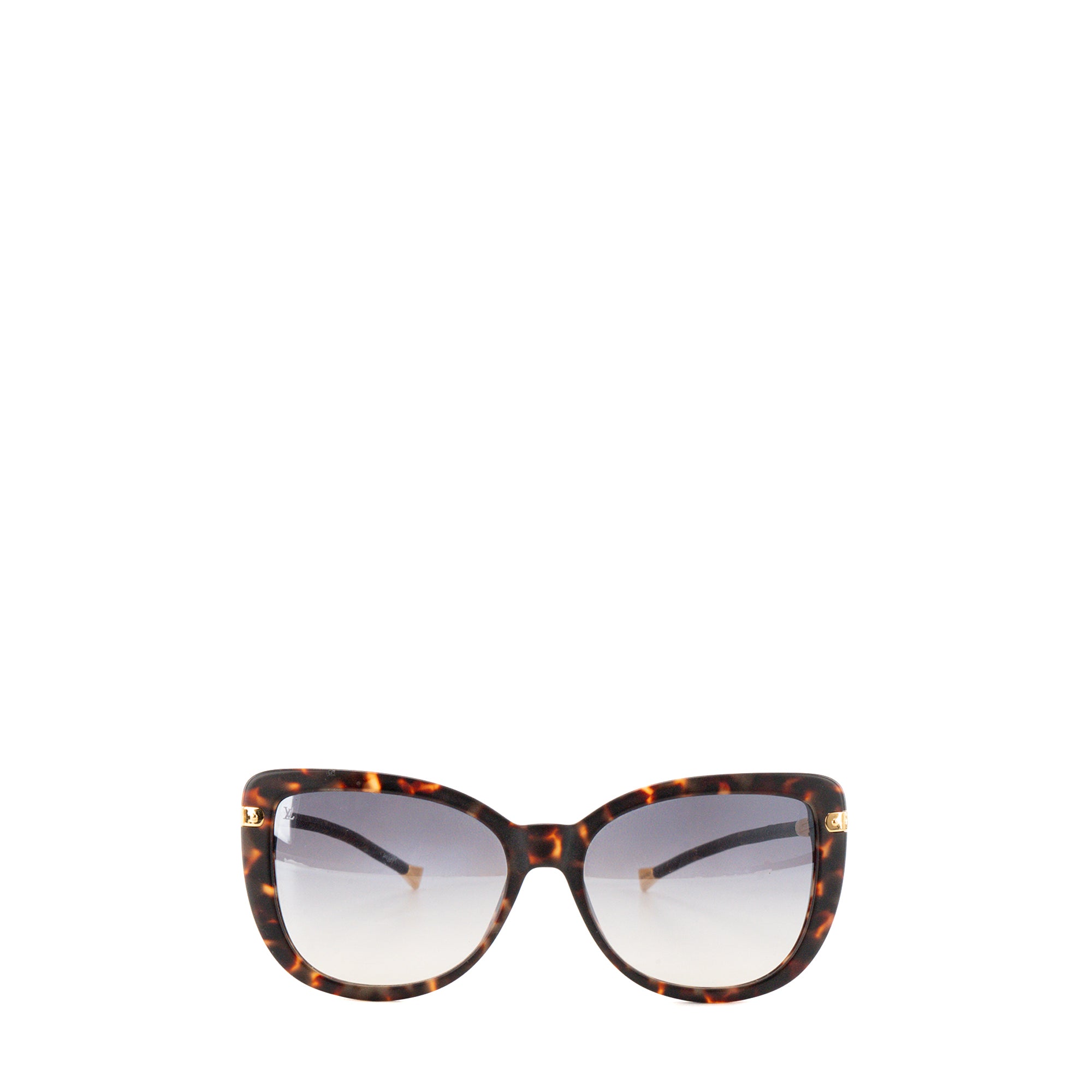 LOUIS VUITTON - Lunettes de soleil Charlotte Louis Vuitton en plastique et toile enduite marron