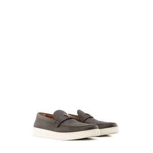 LOUIS VUITTON - Mocassins LV Resort Louis Vuitton en cuir grainé marron (T42,5)