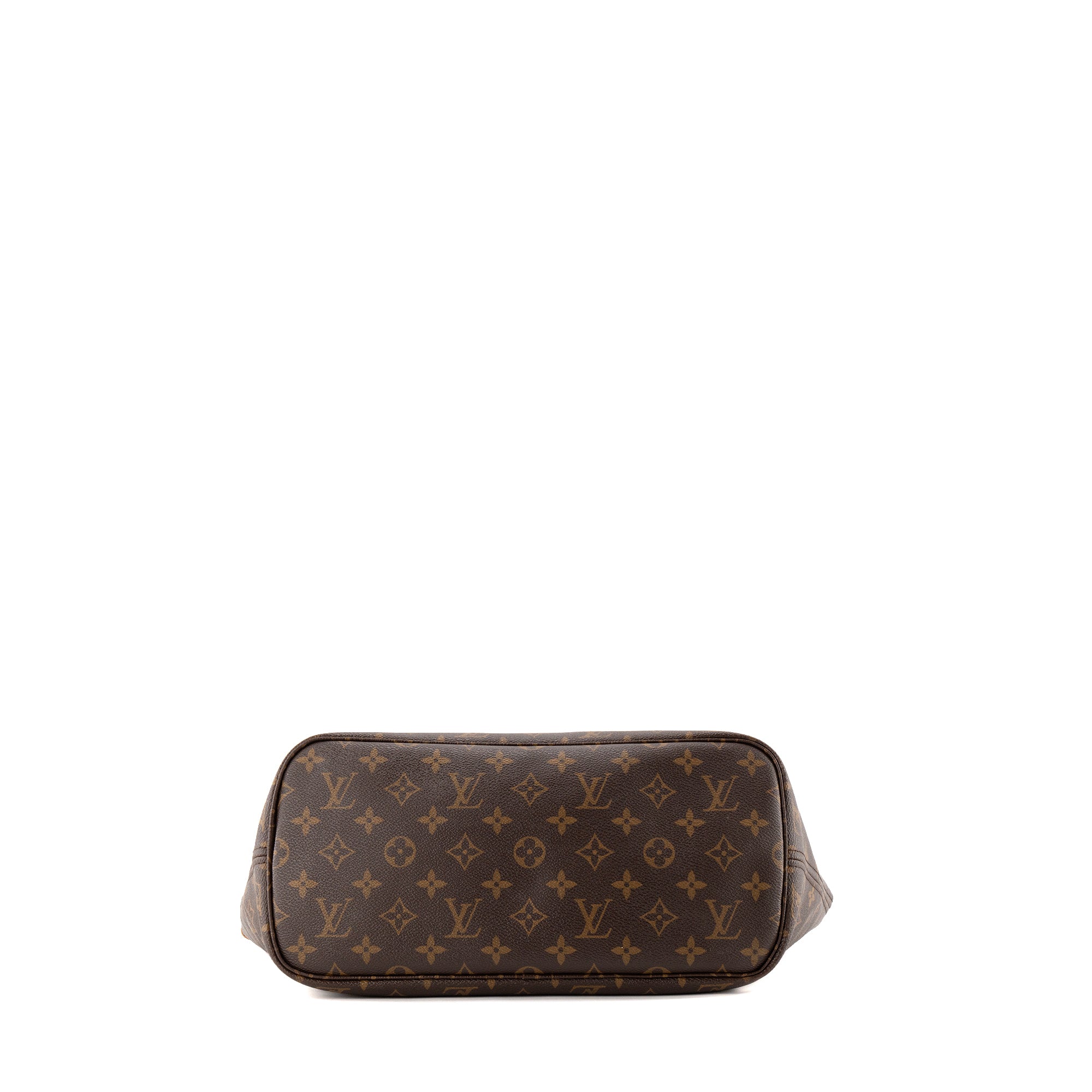 LOUIS VUITTON - Sac Cabas Neverfull MM Louis Vuitton en toile enduite monogrammée marron