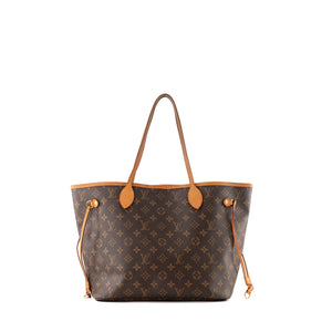 LOUIS VUITTON - Sac Cabas Neverfull MM Louis Vuitton en toile enduite monogrammée marron