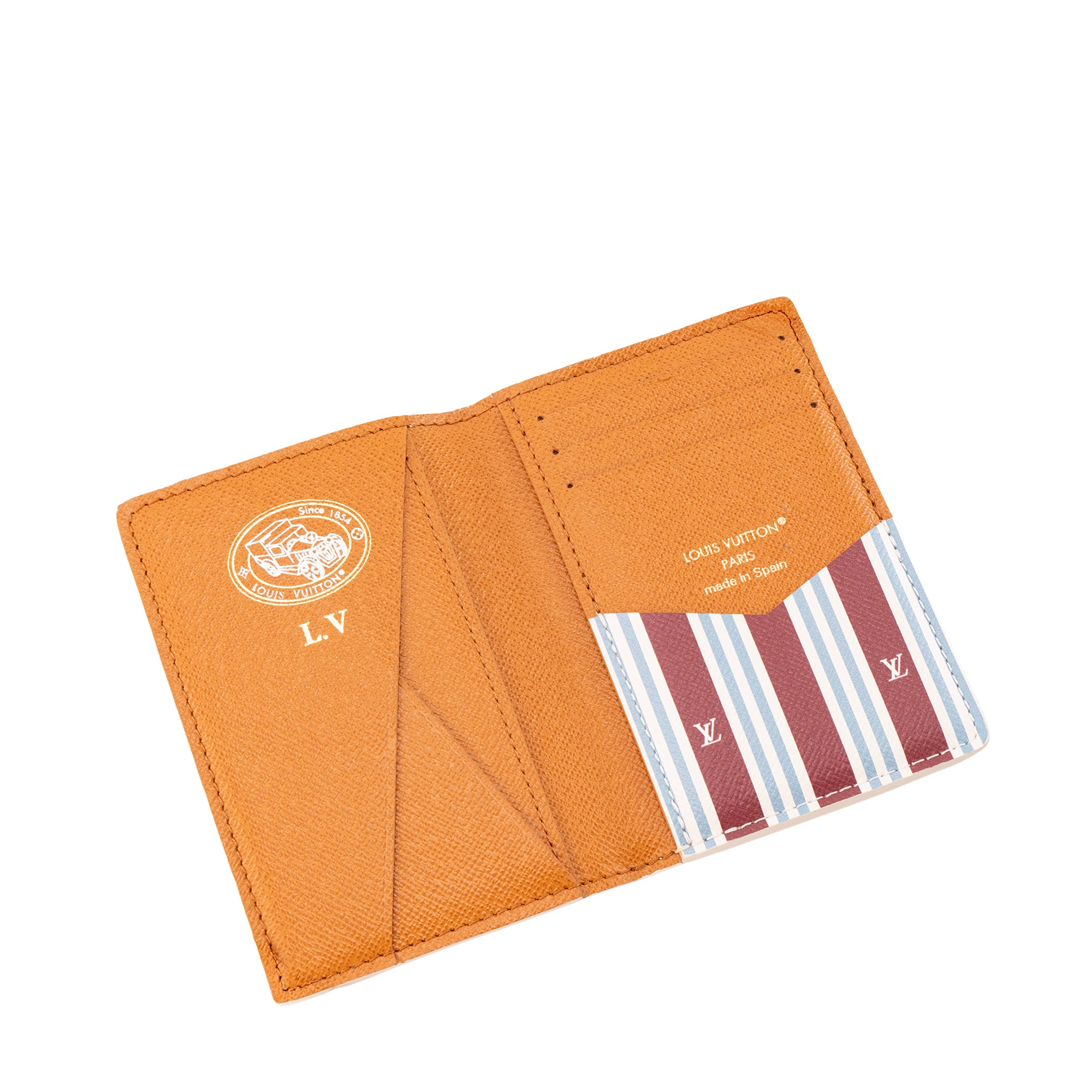 LOUIS VUITTON - Organizer de poche Louis Vuitton en toile enduite Monogram Heritage