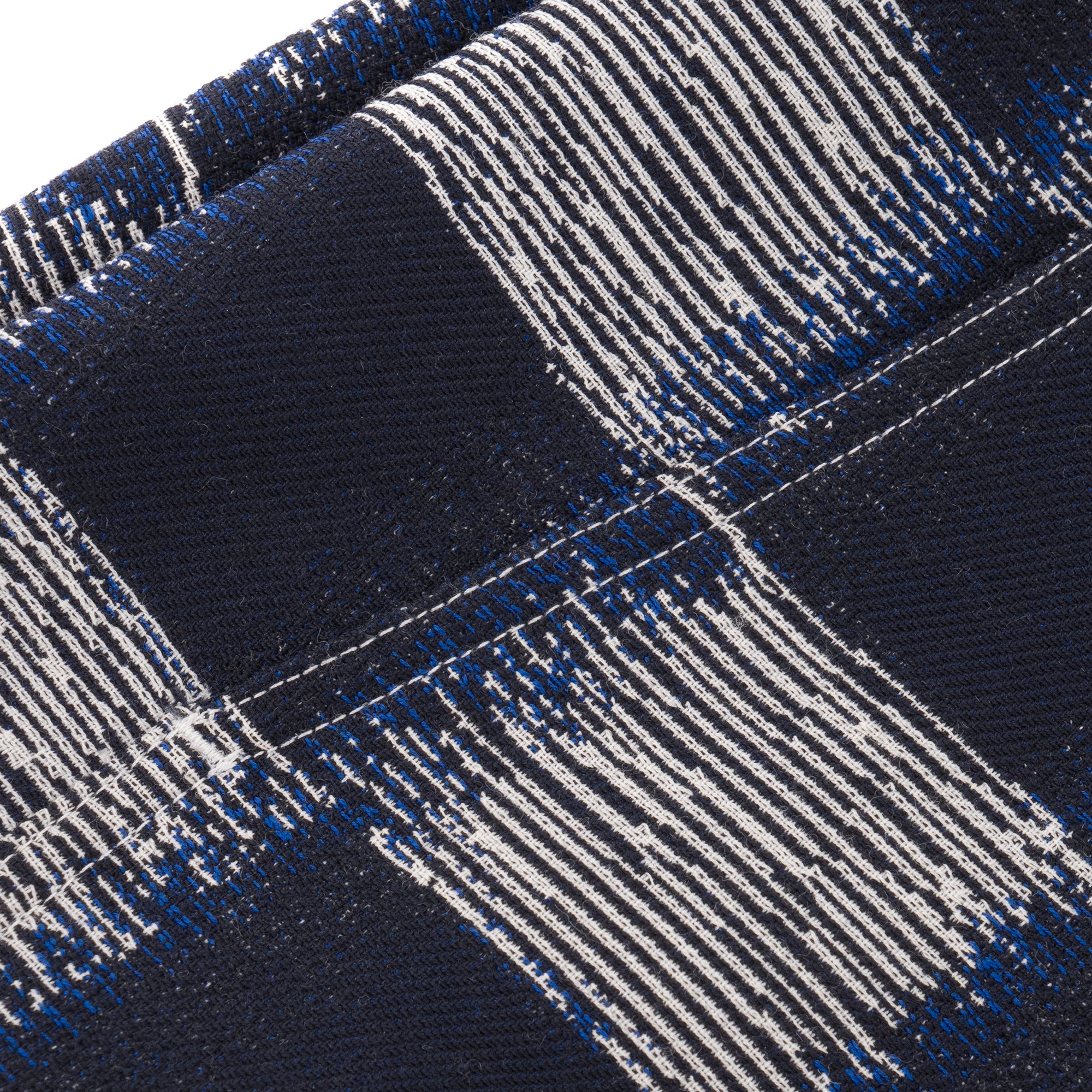 LOUIS VUITTON - Pantalon workwear Damier Louis Vuitton en laine bleu marine (T52)