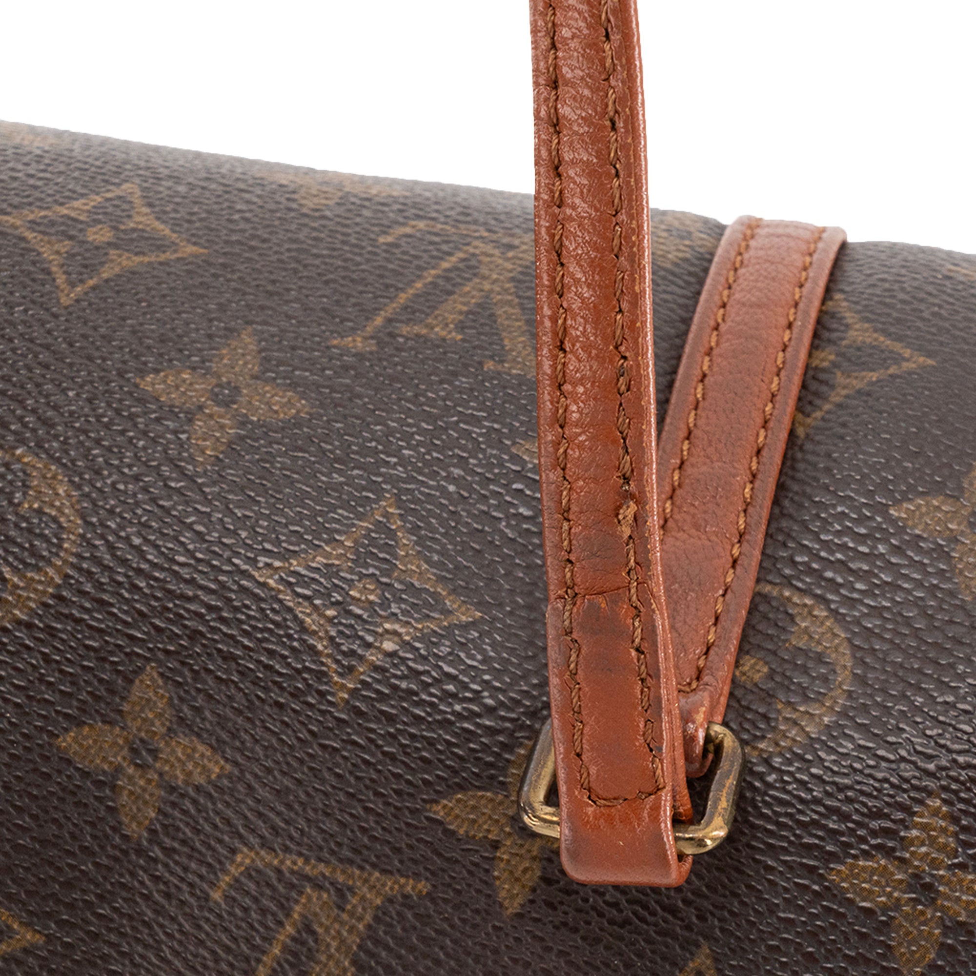LOUIS VUITTON - Sac à main Papillon PM Louis Vuitton en toile monogrammée marron vintage