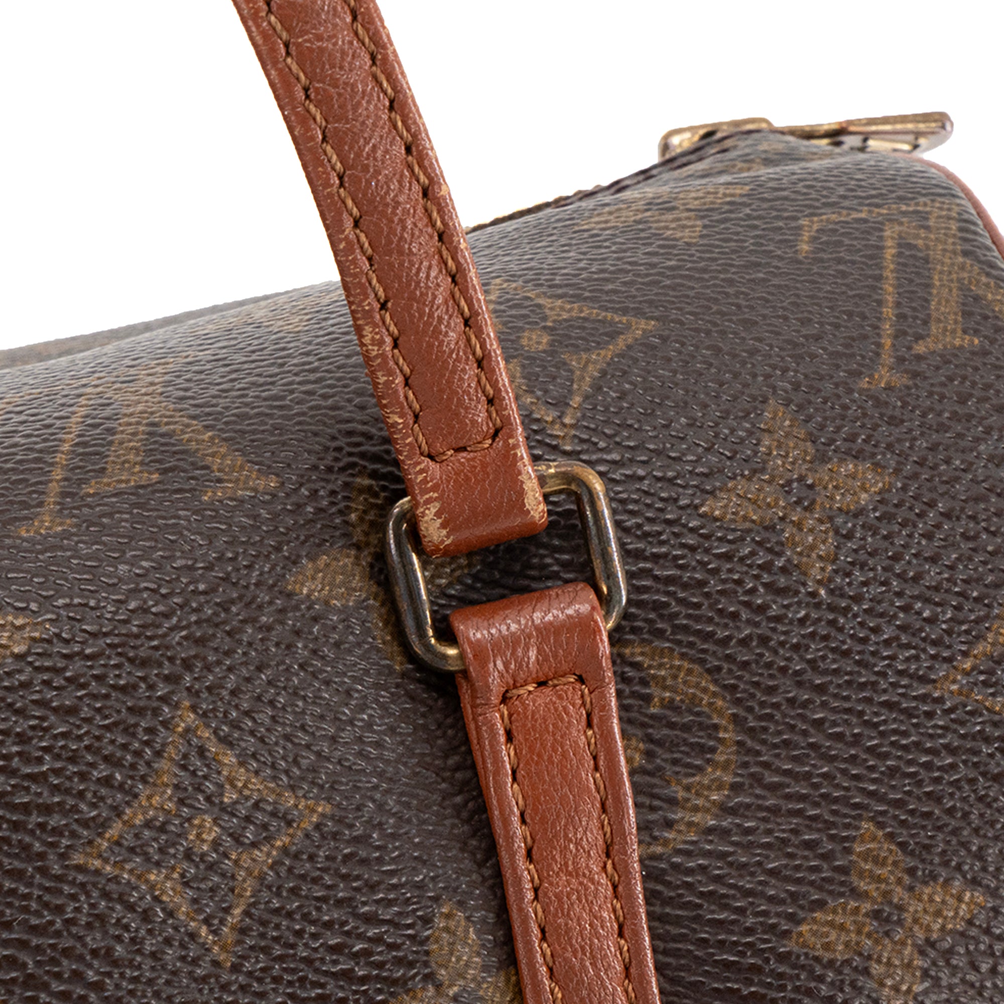 LOUIS VUITTON - Sac à main Papillon PM Louis Vuitton en toile monogrammée marron vintage