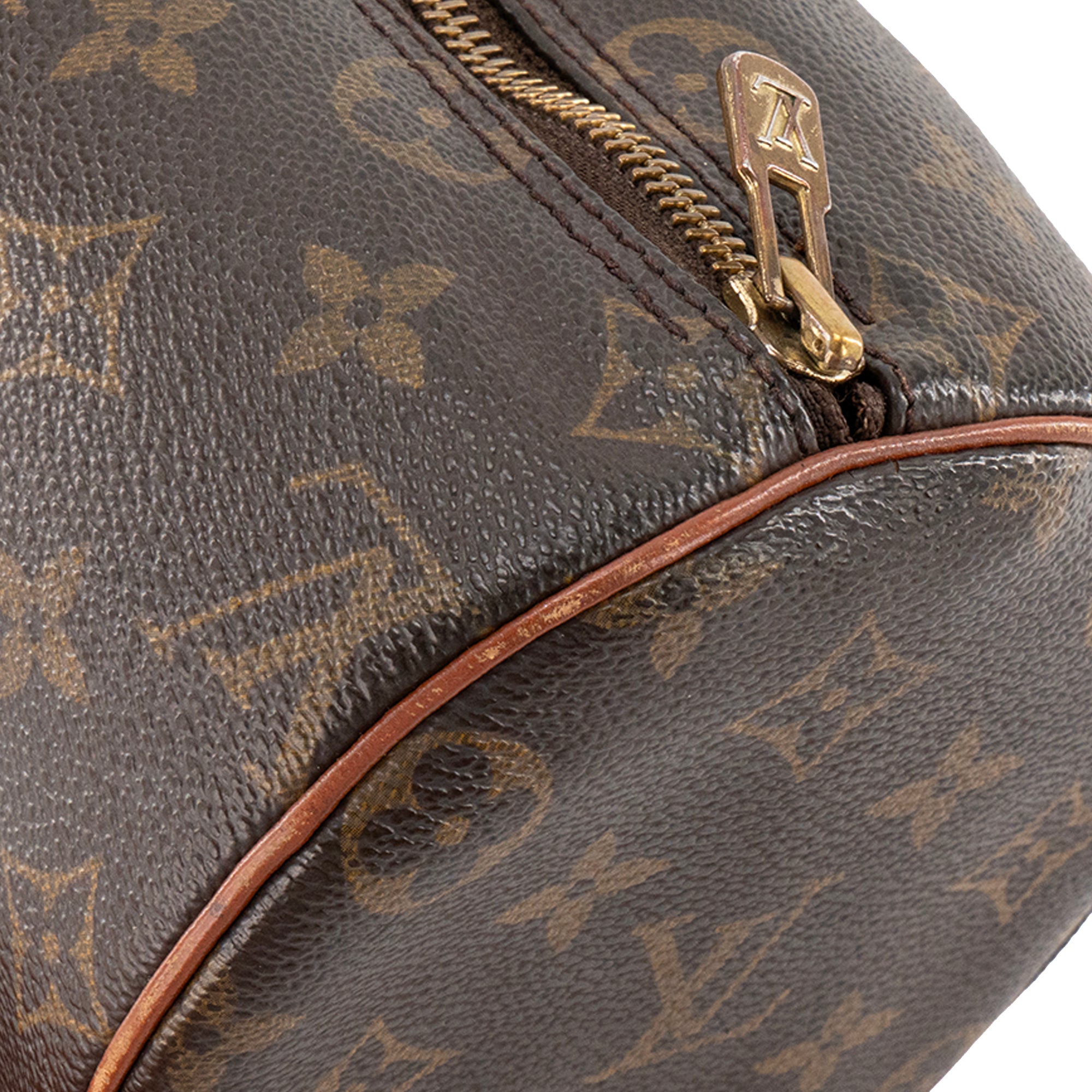 LOUIS VUITTON - Sac à main Papillon PM Louis Vuitton en toile monogrammée marron vintage