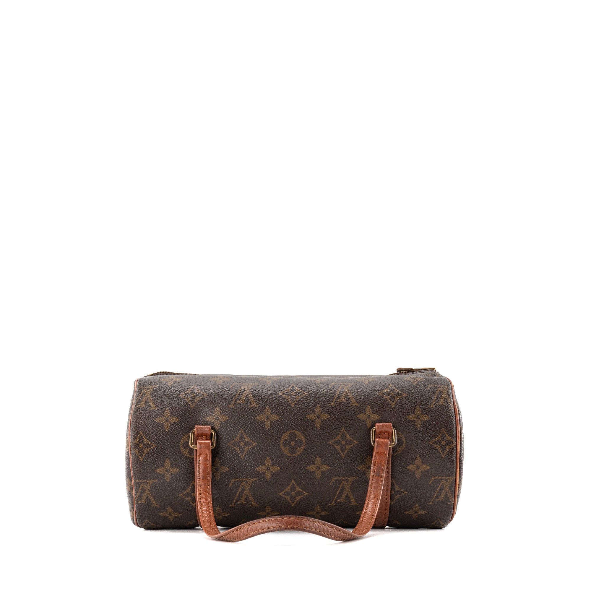 LOUIS VUITTON - Sac à main Papillon PM Louis Vuitton en toile monogrammée marron vintage