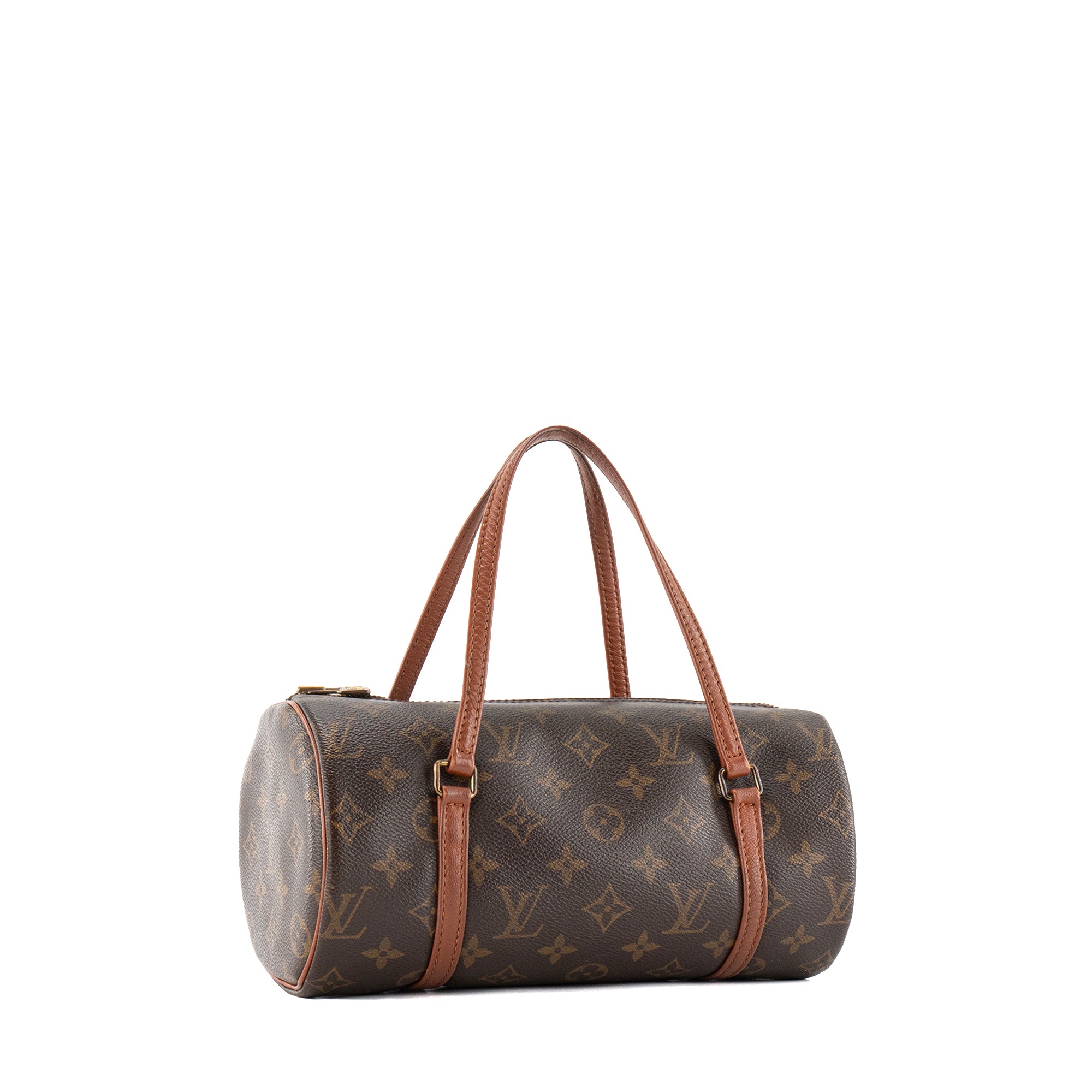 LOUIS VUITTON - Sac à main Papillon PM Louis Vuitton en toile monogrammée marron vintage
