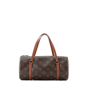 LOUIS VUITTON - Sac à main Papillon PM Louis Vuitton en toile monogrammée marron vintage