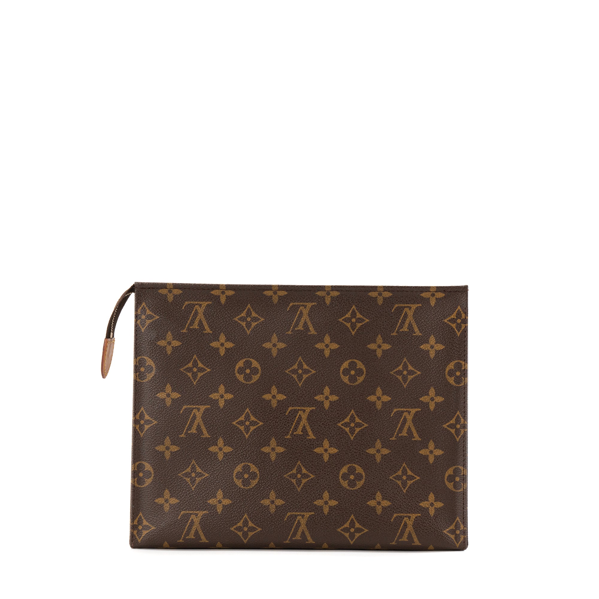 LOUIS VUITTON - Pochette 26 Louis Vuitton en toile enduite monogrammée