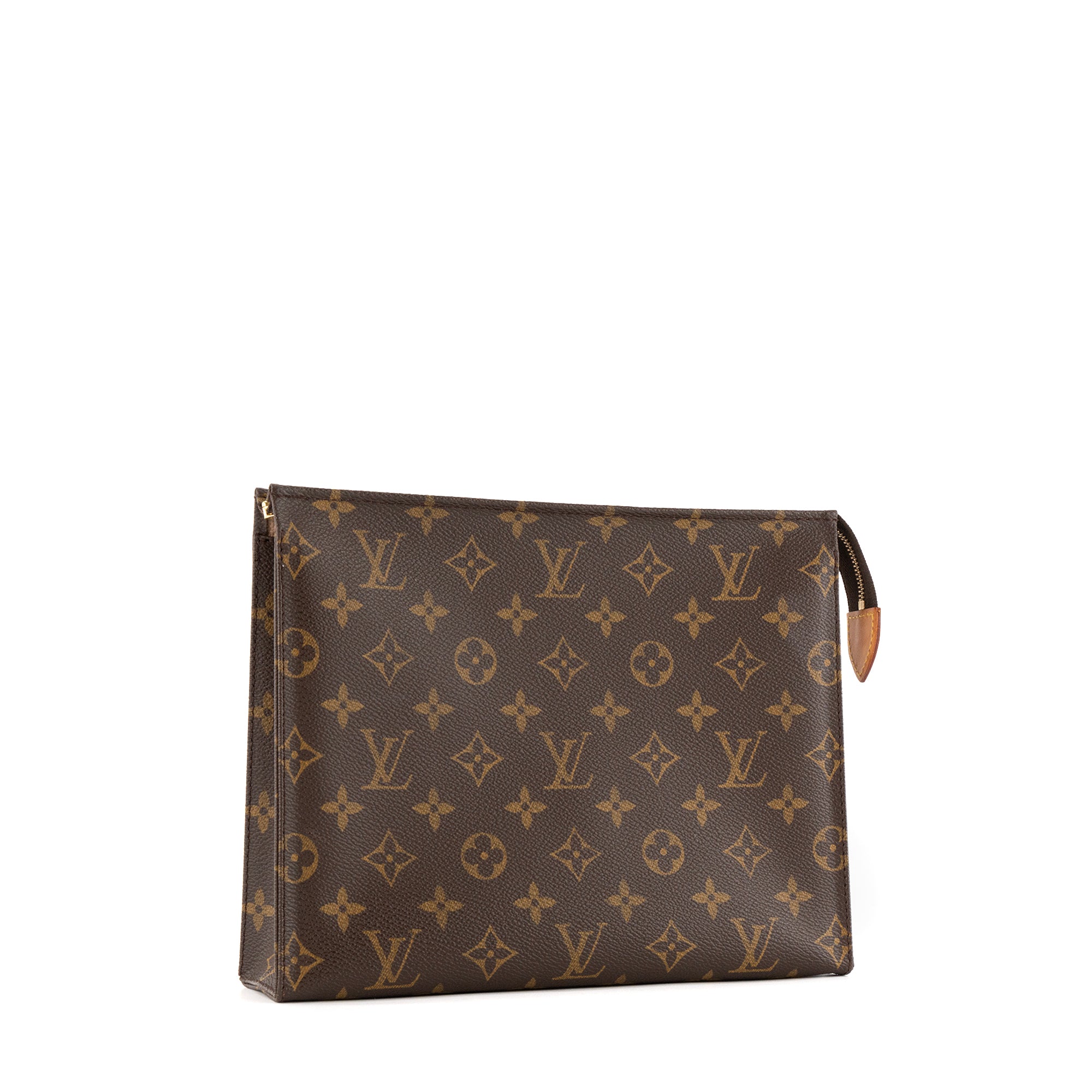 LOUIS VUITTON - Pochette 26 Louis Vuitton en toile enduite monogrammée