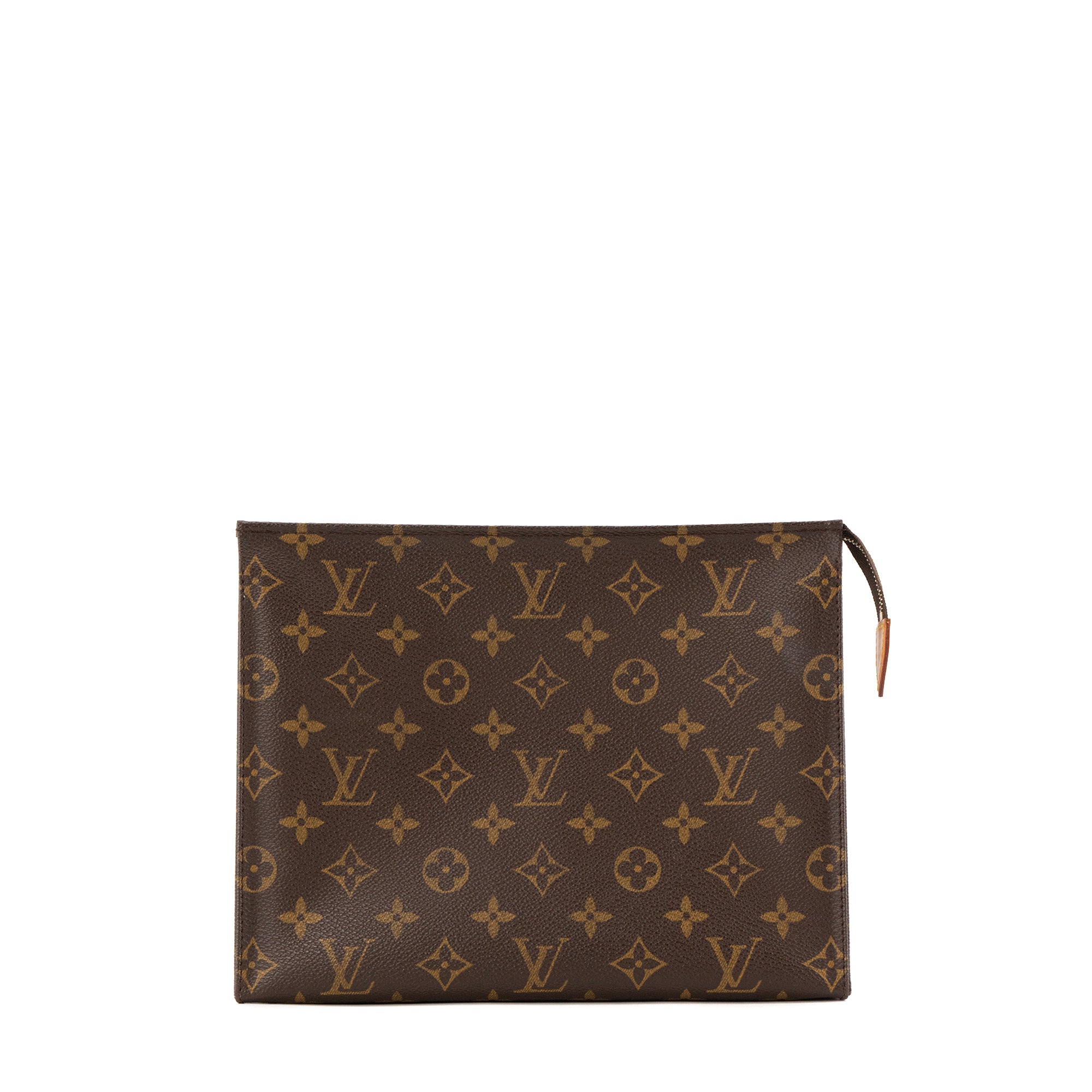 LOUIS VUITTON - Pochette 26 Louis Vuitton en toile enduite monogrammée