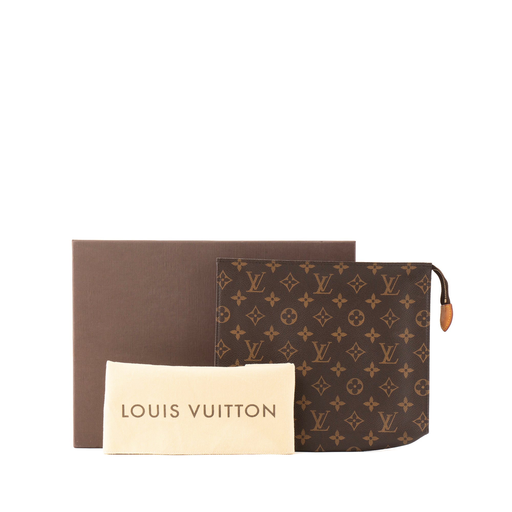 LOUIS VUITTON - Louis Vuitton 26 pouch in monogram coated canvas