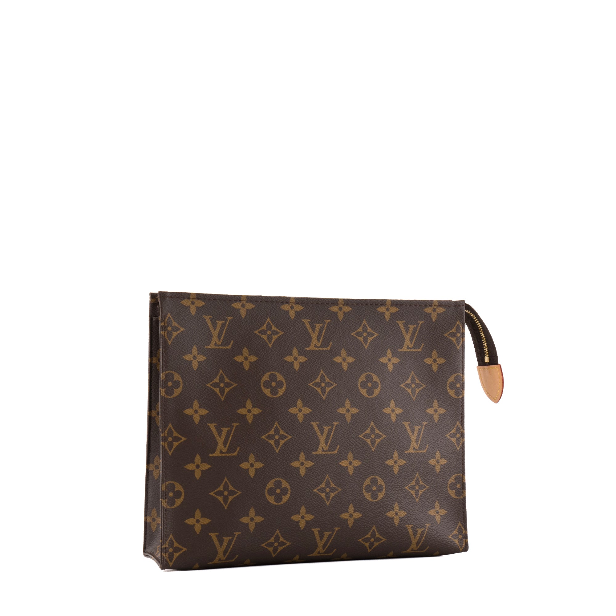 LOUIS VUITTON - Pochette 26 Louis Vuitton en toile enduite monogrammée