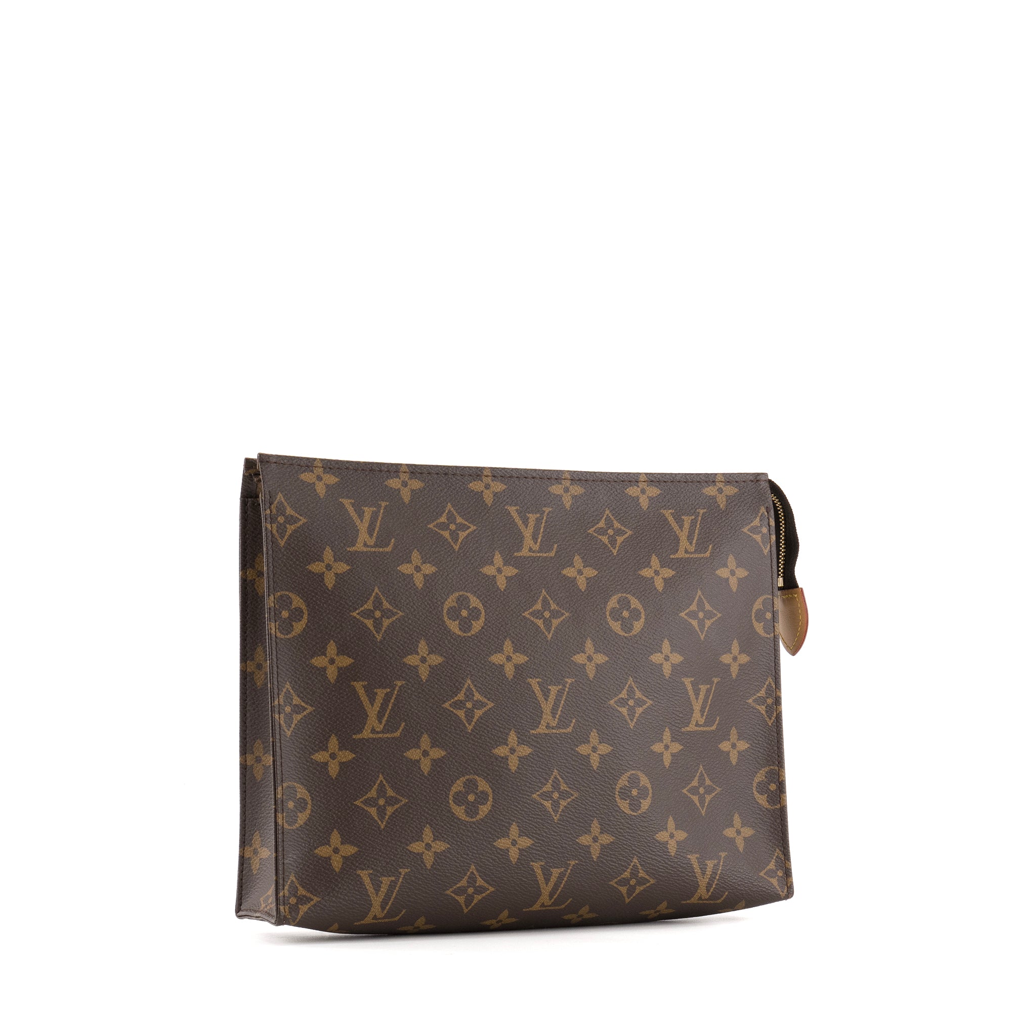 LOUIS VUITTON - Pochette 26 Louis Vuitton en toile enduite monogrammée