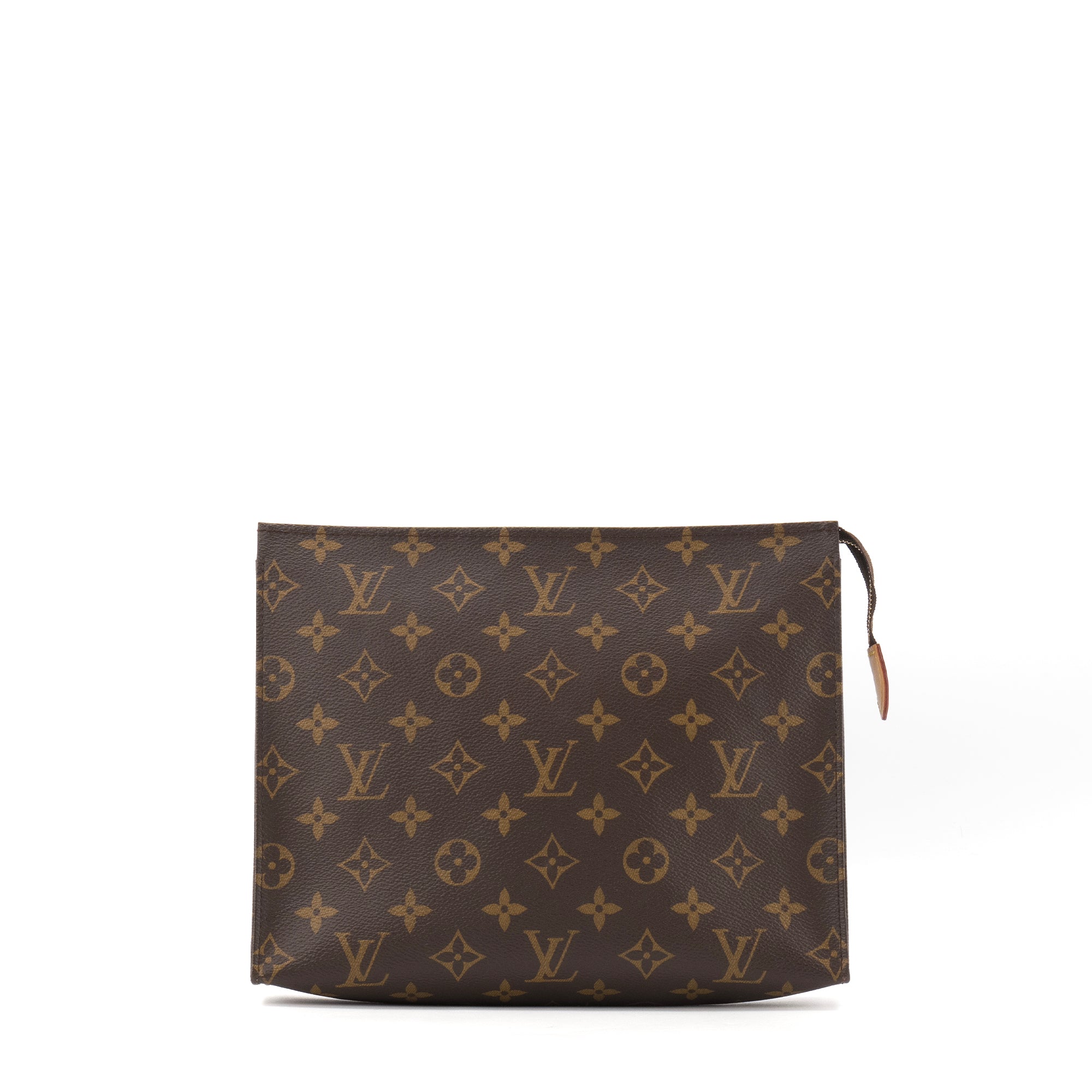 LOUIS VUITTON - Pochette 26 Louis Vuitton en toile enduite monogrammée