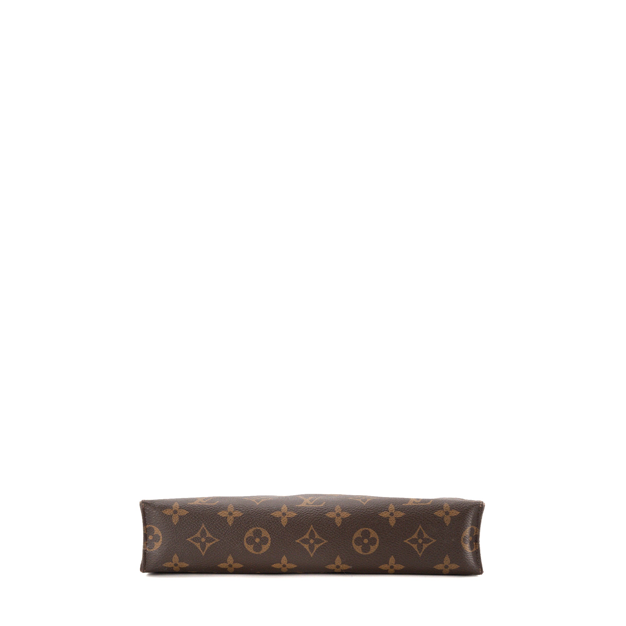 LOUIS VUITTON - Pochette 26 Louis Vuitton en toile enduite monogrammée marron