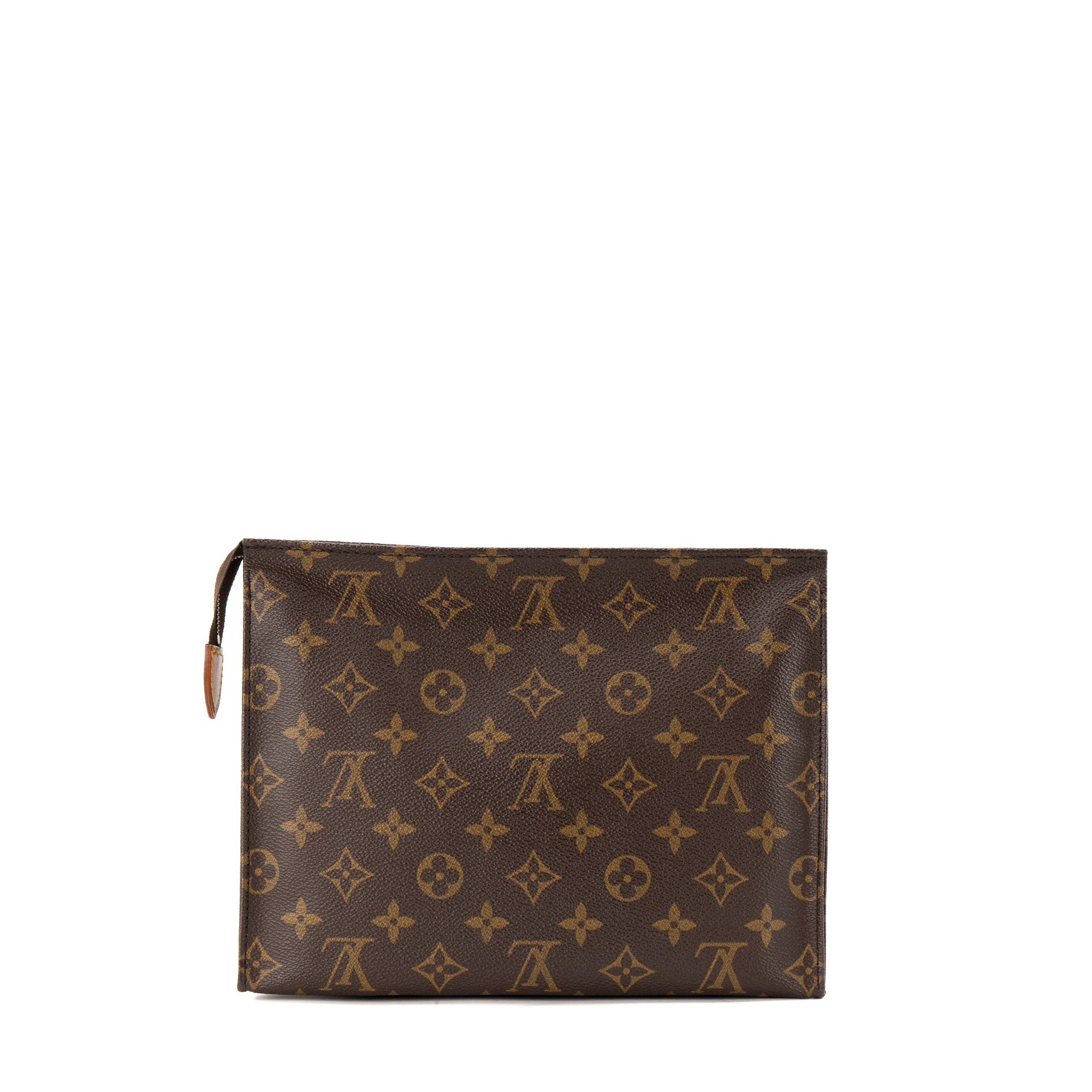 LOUIS VUITTON - Pochette 26 Louis Vuitton en toile enduite monogrammée vintage