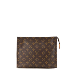 LOUIS VUITTON - Pochette 26 Louis Vuitton en toile enduite monogrammée vintage