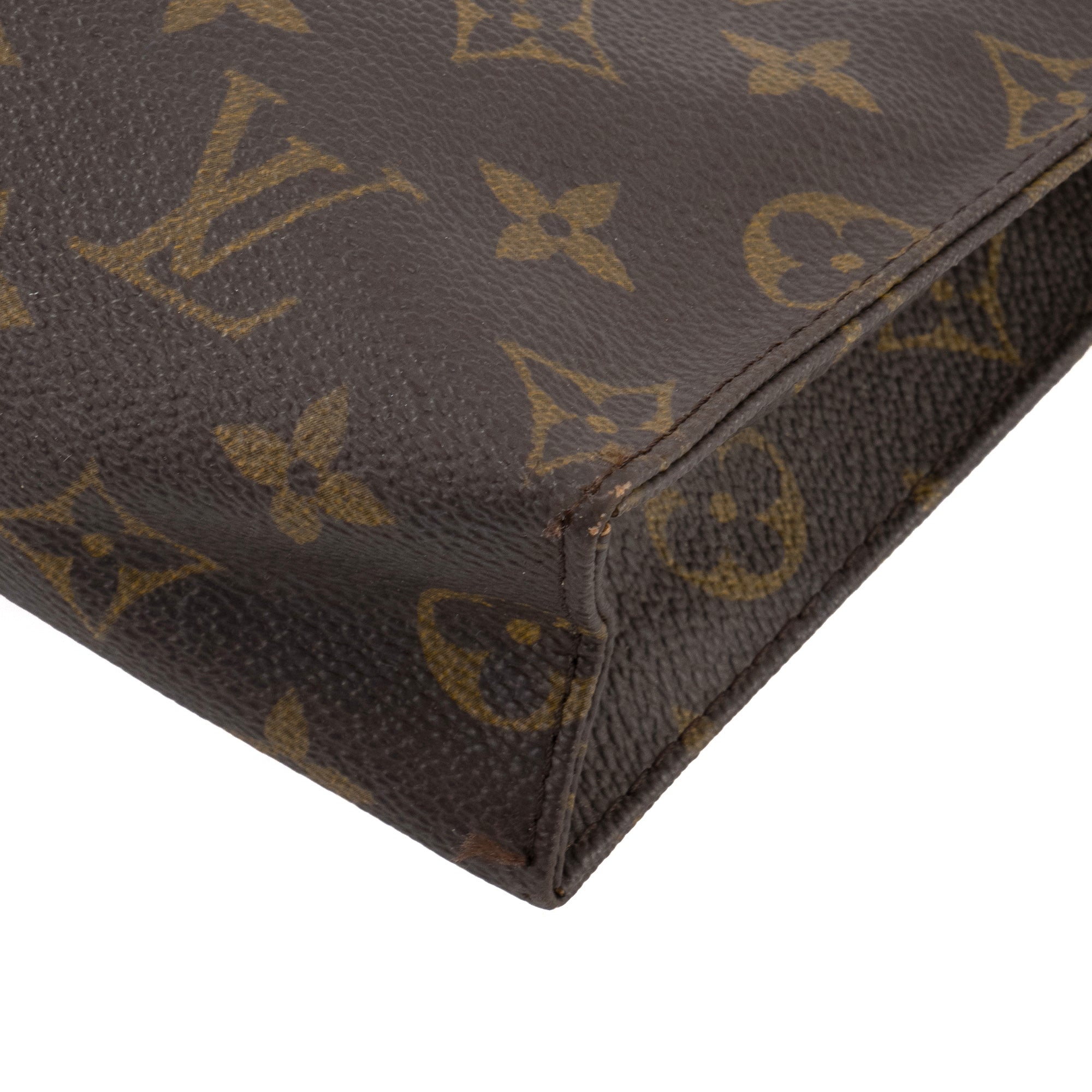 LOUIS VUITTON - Pochette 26 Louis Vuitton en toile enduite monogrammée vintage
