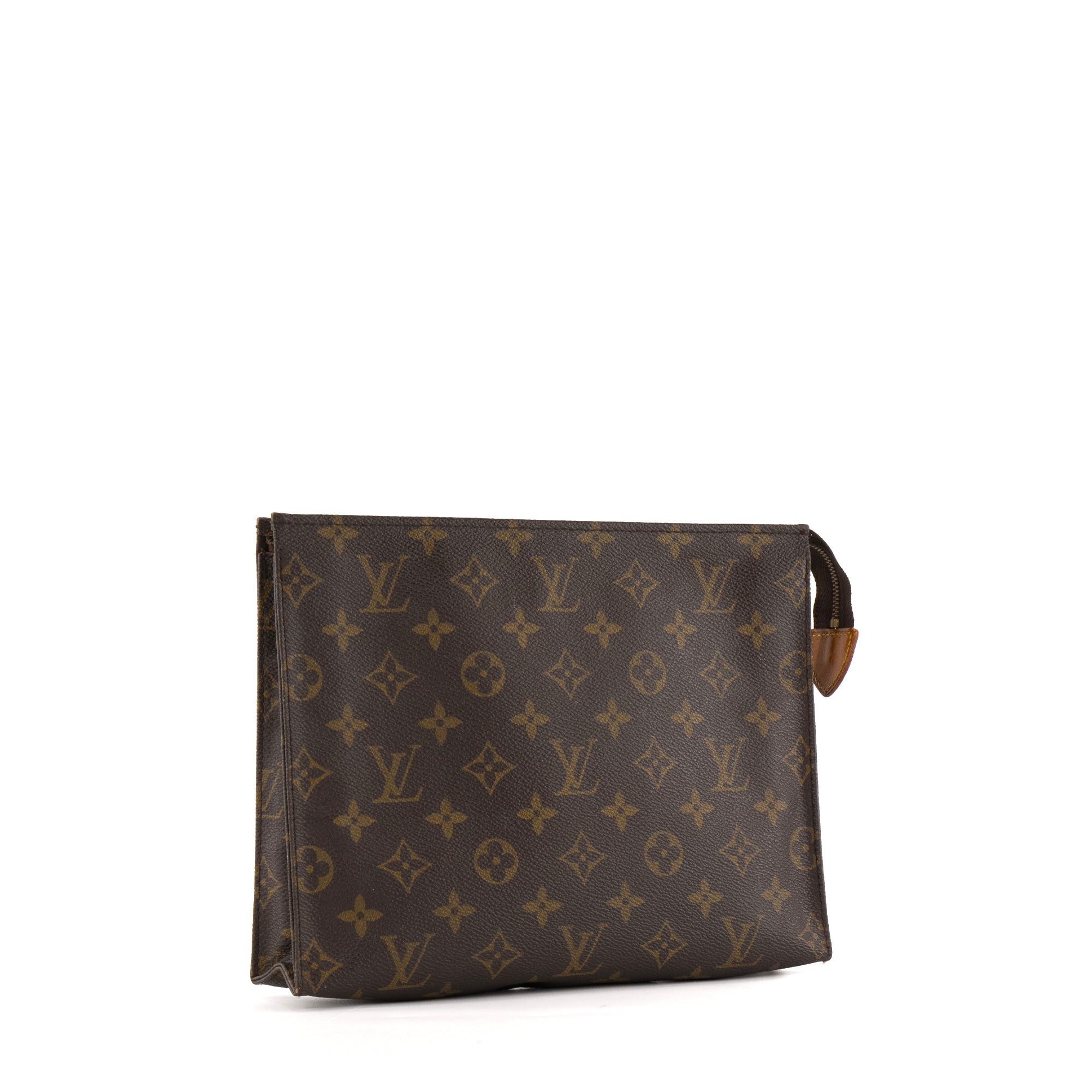 LOUIS VUITTON - Pochette 26 Louis Vuitton en toile enduite monogrammée vintage