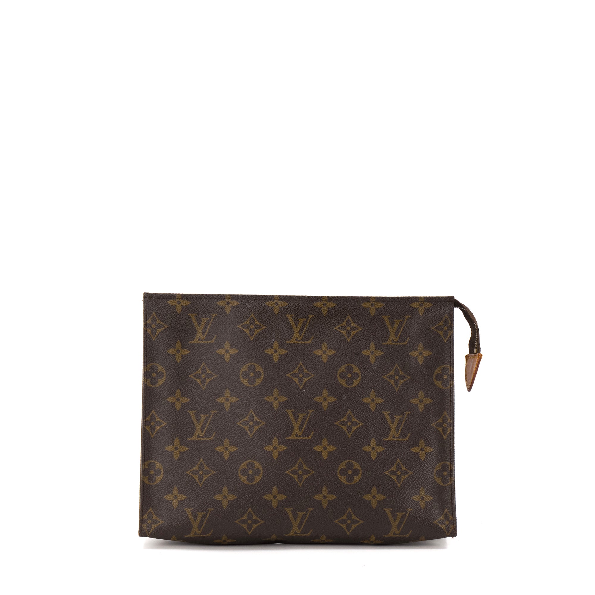 LOUIS VUITTON - Pochette 26 Louis Vuitton en toile enduite monogrammée vintage