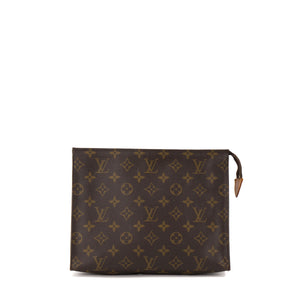 LOUIS VUITTON - Pochette 26 Louis Vuitton en toile enduite monogrammée vintage