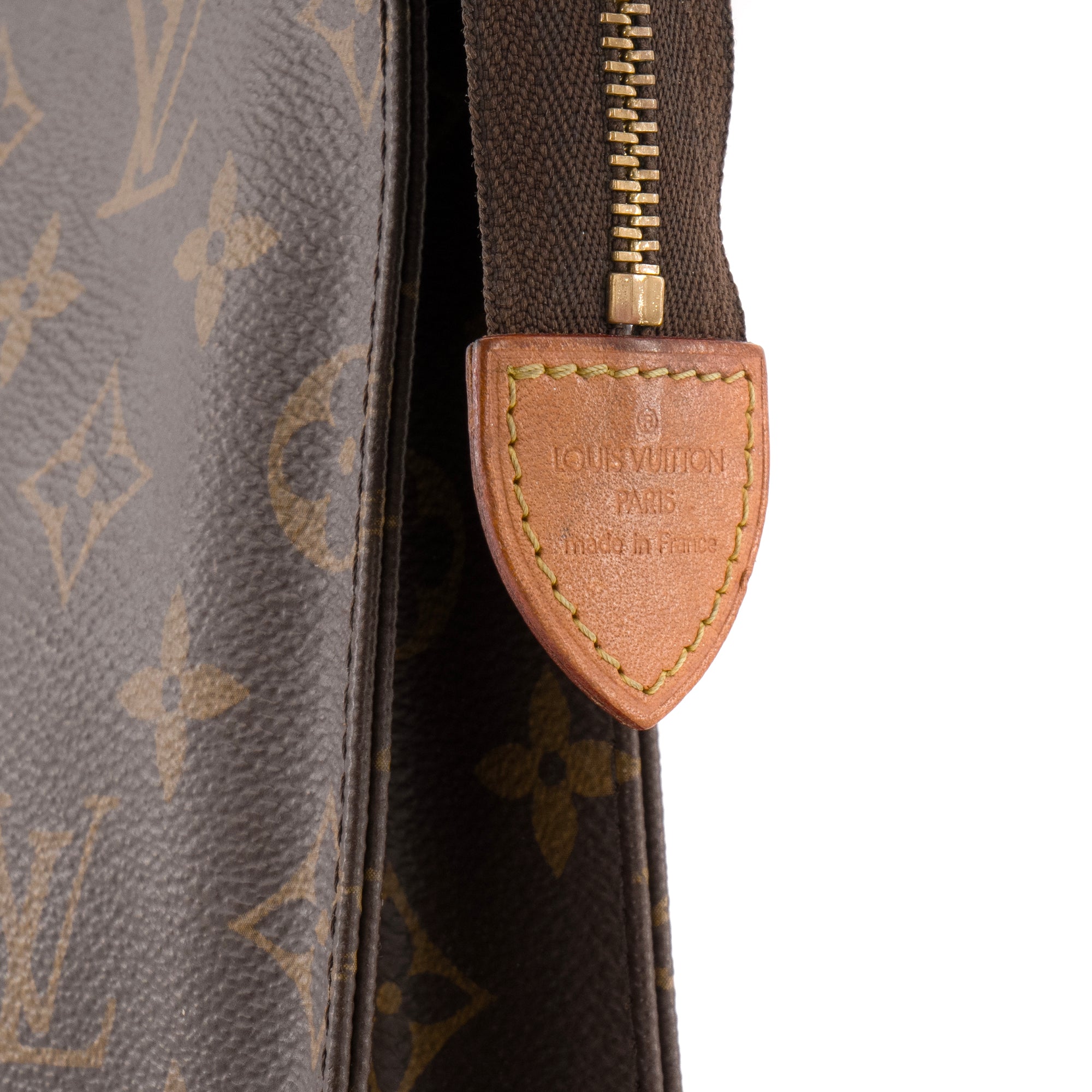 LOUIS VUITTON - Pochette 26 Louis Vuitton en toile enduite monogrammée