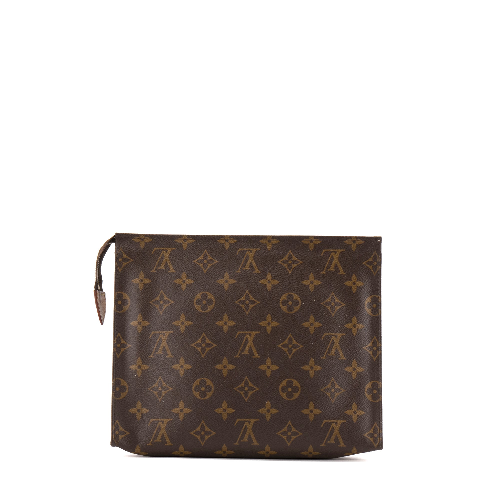 LOUIS VUITTON - Pochette 26 Louis Vuitton en toile enduite monogrammée
