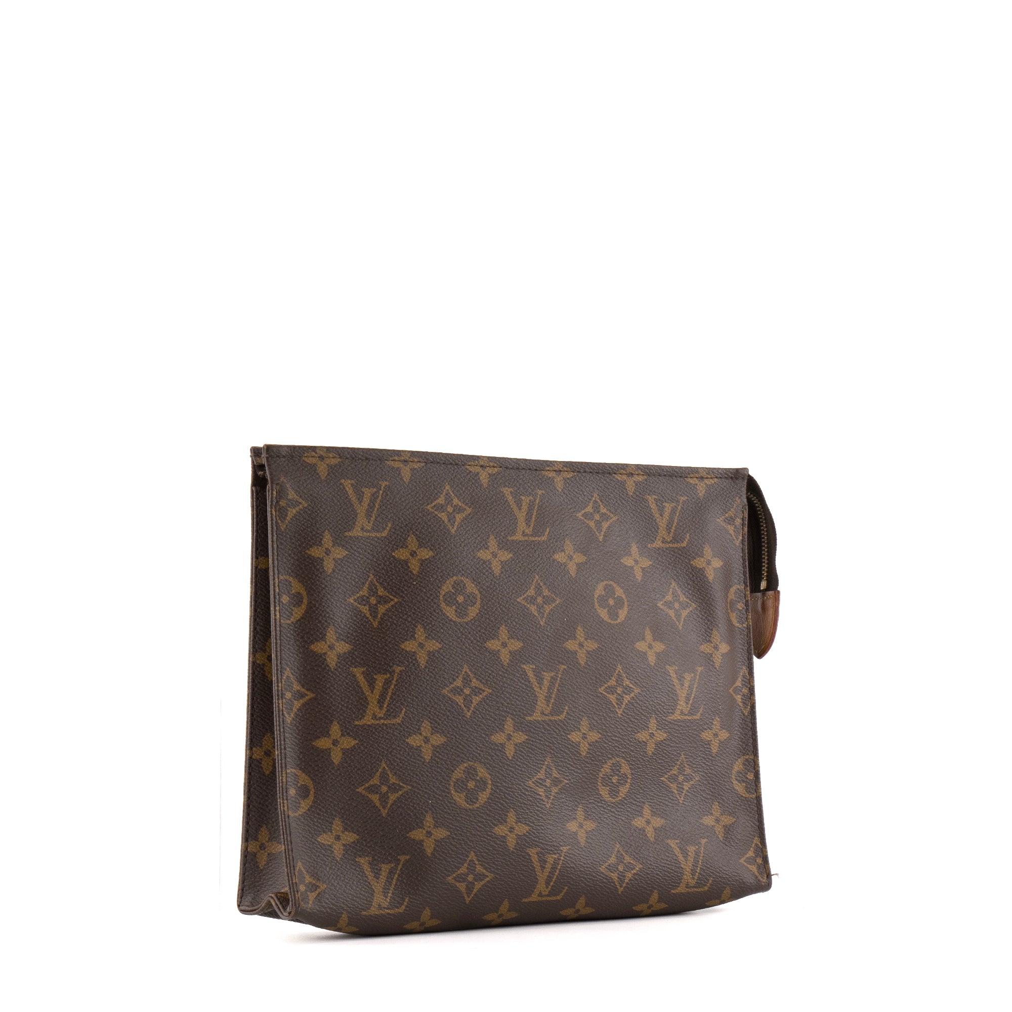 LOUIS VUITTON - Pochette 26 Louis Vuitton en toile enduite monogrammée